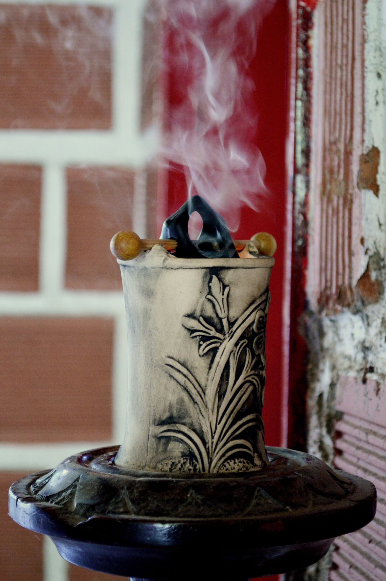 Nikon D3200 sample photo. Smell, candlestick, perfume burner photography