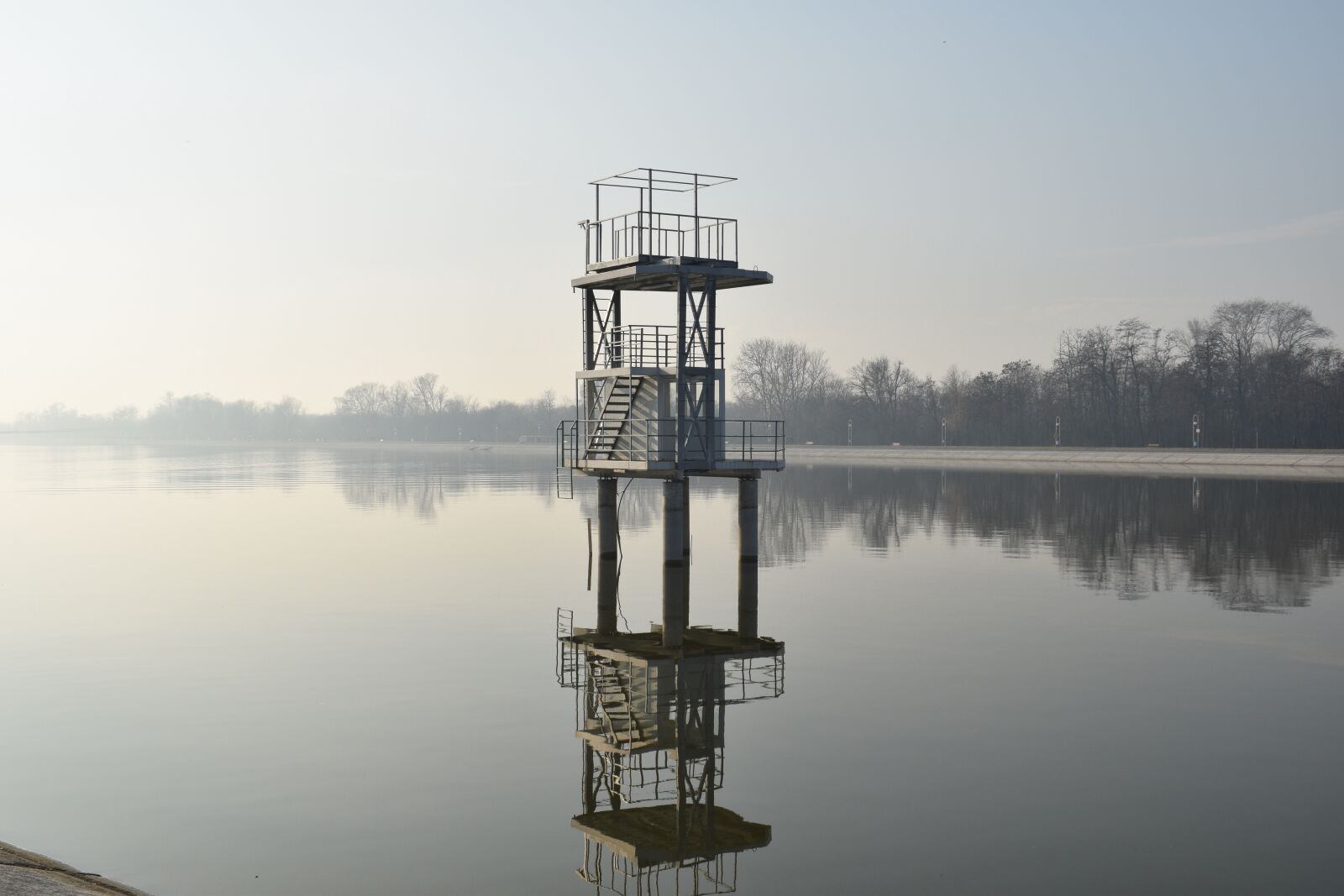 Nikon D3300 sample photo. Watch tower, water, rowing photography