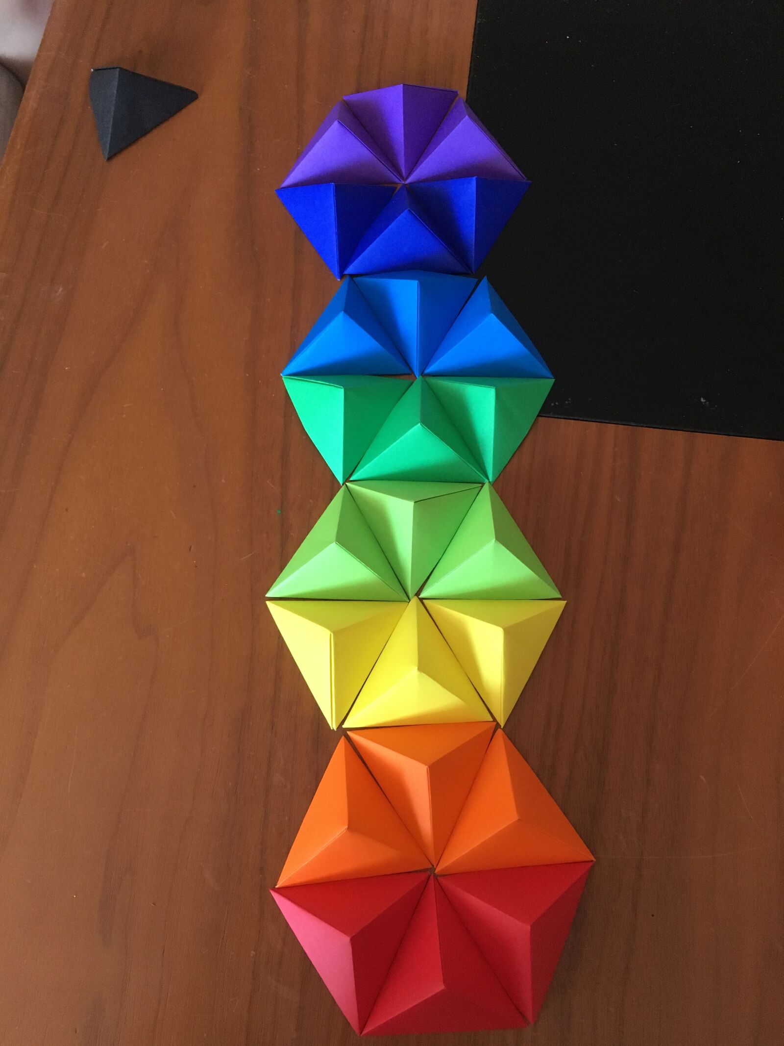 iPhone SE back camera 4.15mm f/2.2 sample photo. Triangles, colors, geometry photography