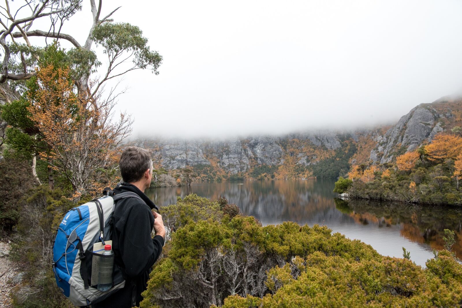 Nikon D750 sample photo. Wilderness, crater lake, tasmania photography