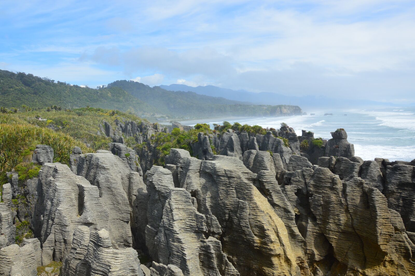 Nikon D3200 sample photo. Pancake rocks, new zealand photography