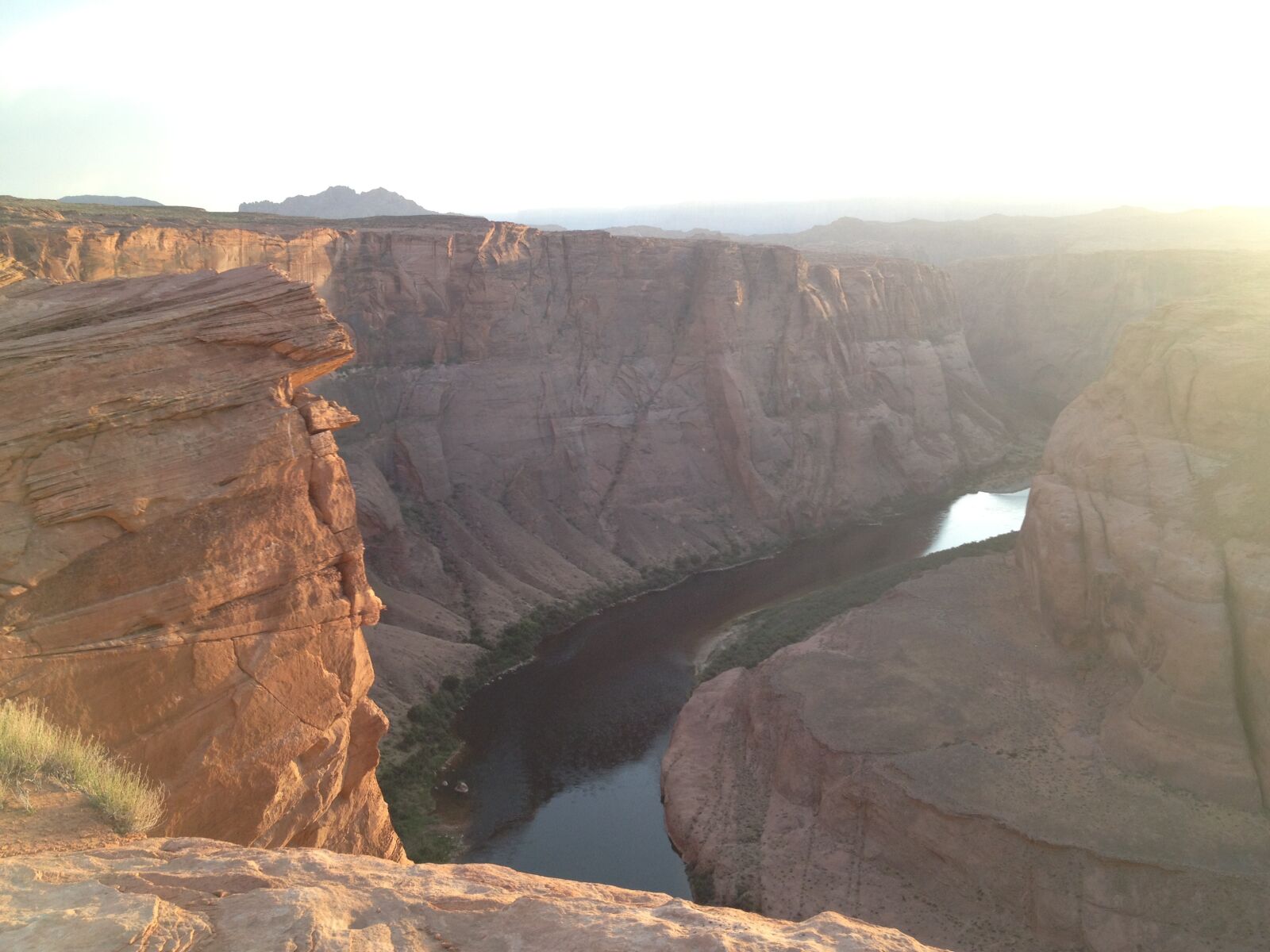 Apple iPhone 4S sample photo. Horseshoe bend, desert, gorge photography