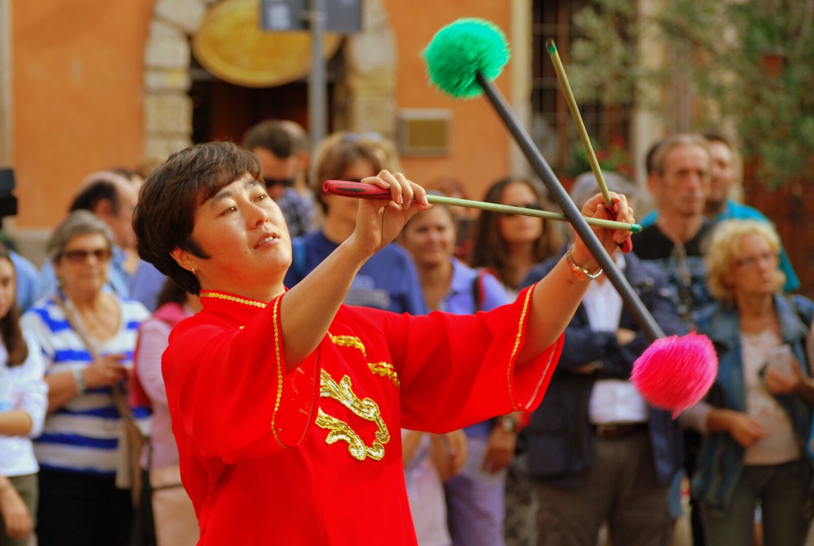 Nikon D60 sample photo. Dance, sticks, decorated photography