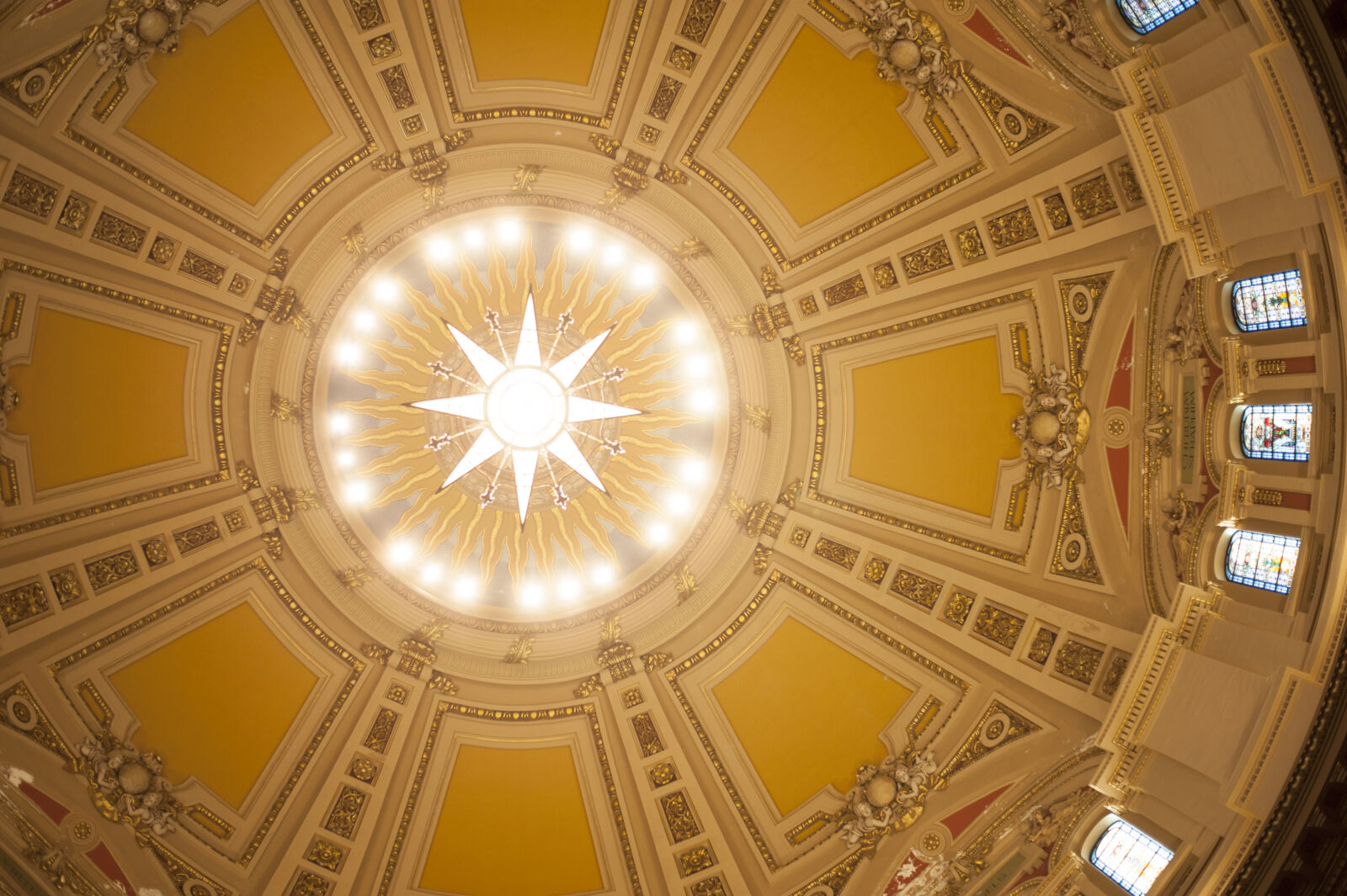Nikon D700 sample photo. Cathedral, ceiling, ceiling, lights photography
