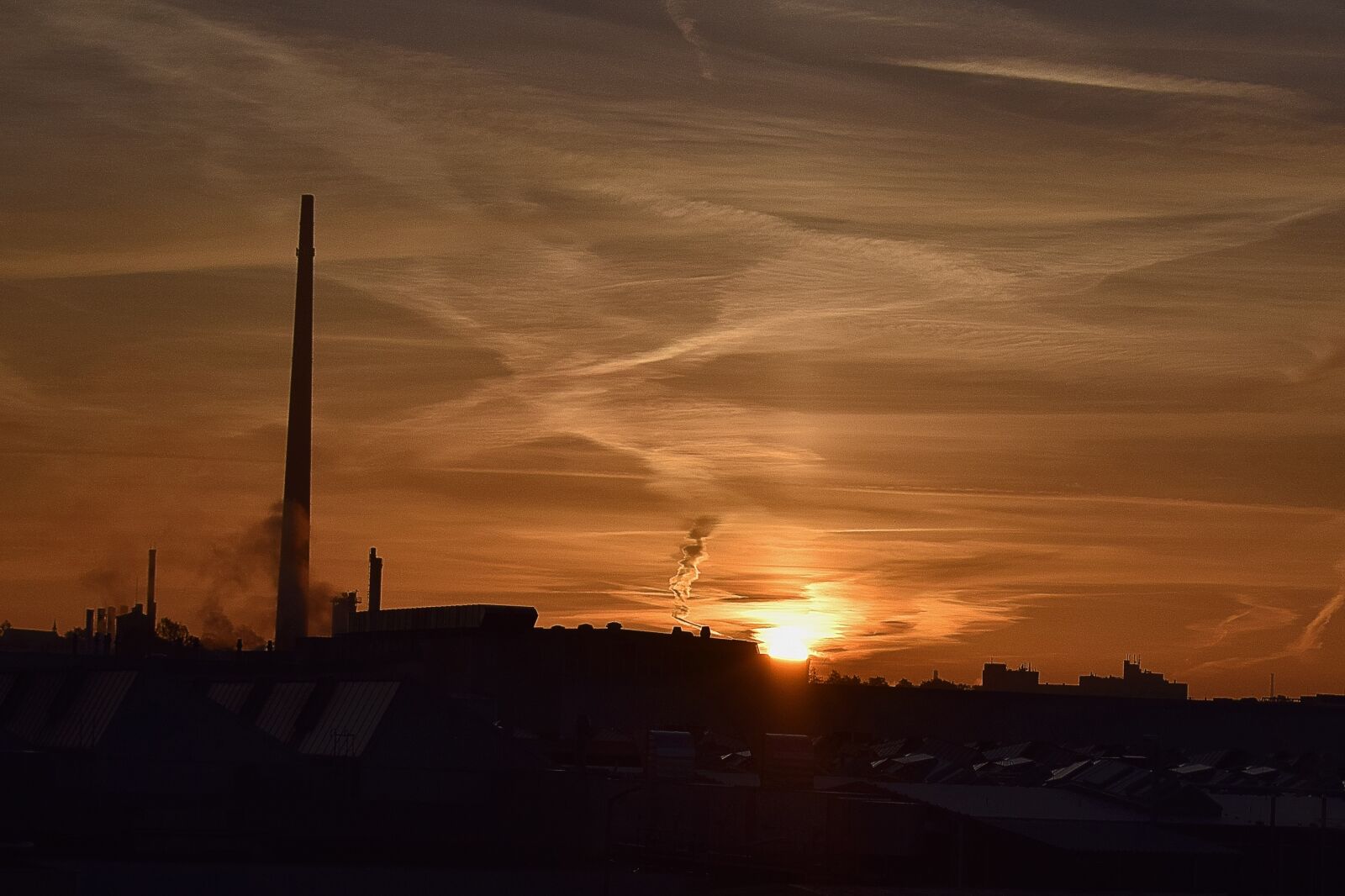 Nikon D3300 sample photo. Sunrise, sun, industry photography