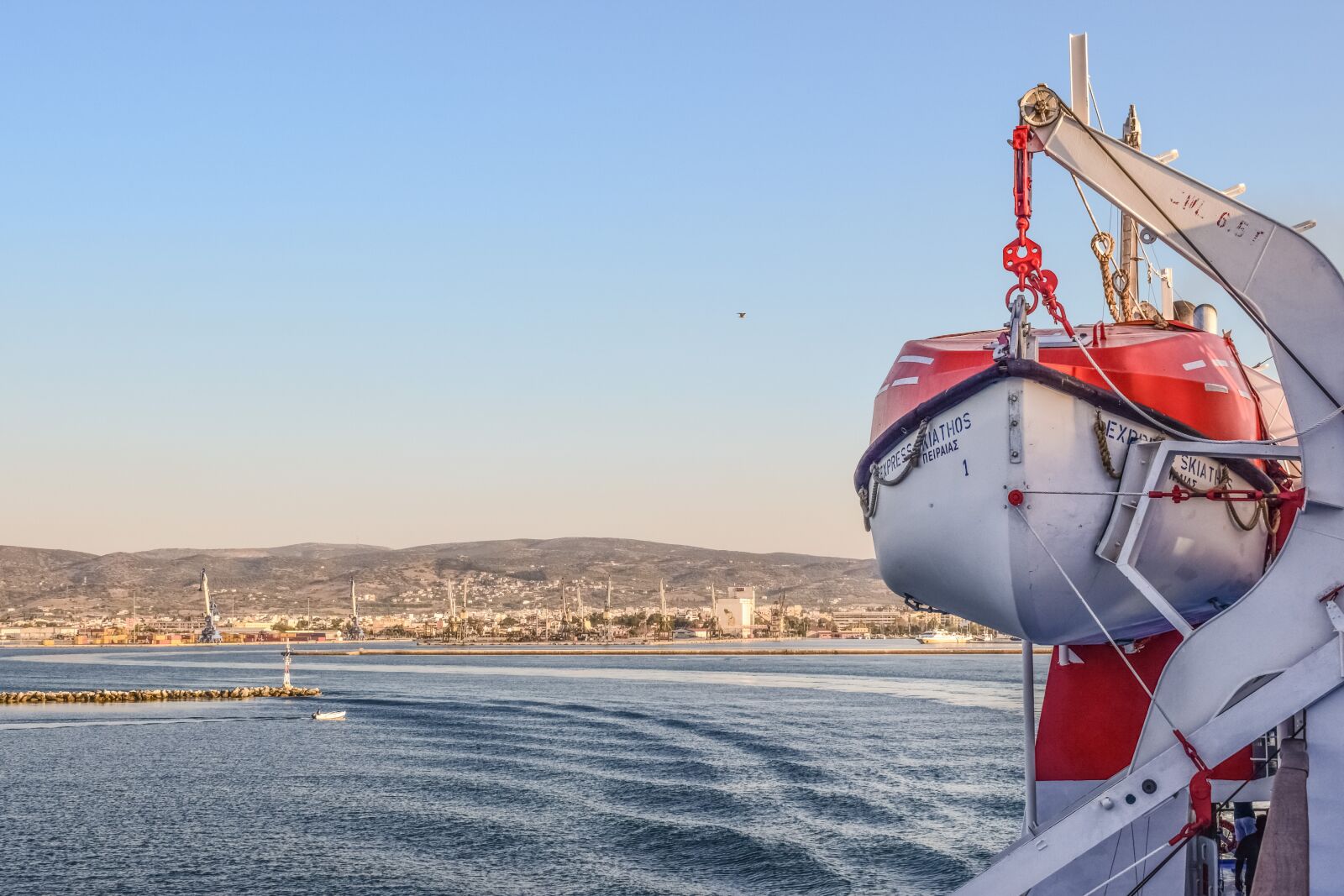 Nikon D3300 sample photo. Life boat, ferry, sea photography
