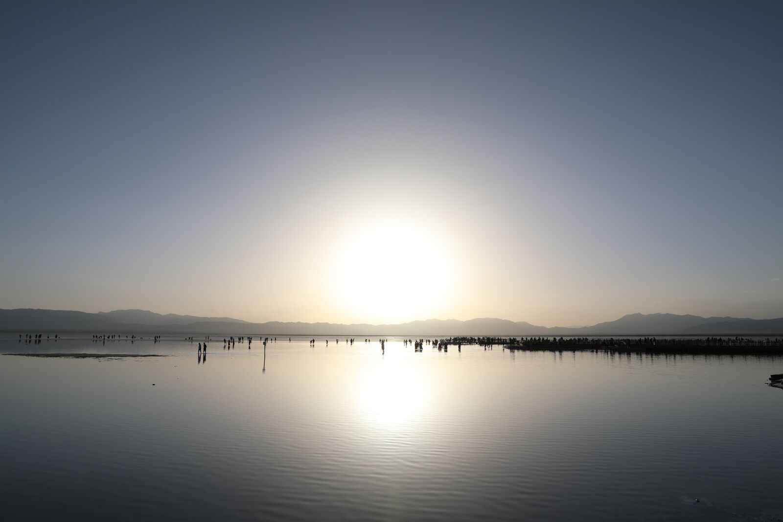 Canon EF 24-70mm F2.8L II USM sample photo. Caka salt lake, sunset photography