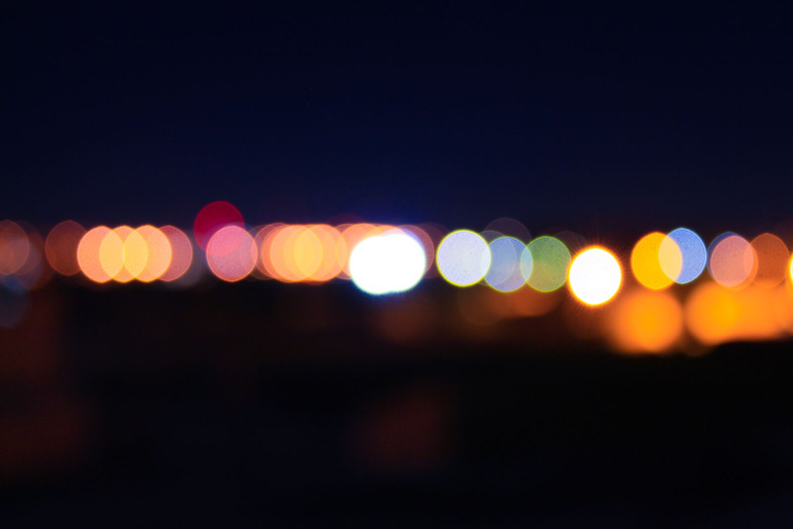 Canon EOS 1100D (EOS Rebel T3 / EOS Kiss X50) sample photo. Blurred, lights, blurry photography