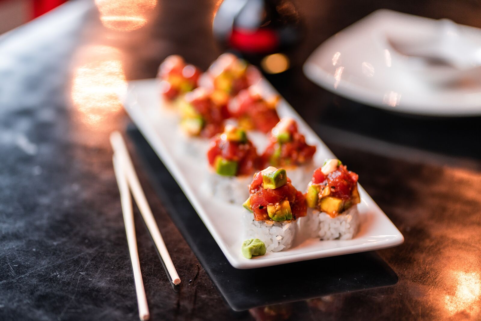 Sony a7R III sample photo. Sushi, food, japanese photography