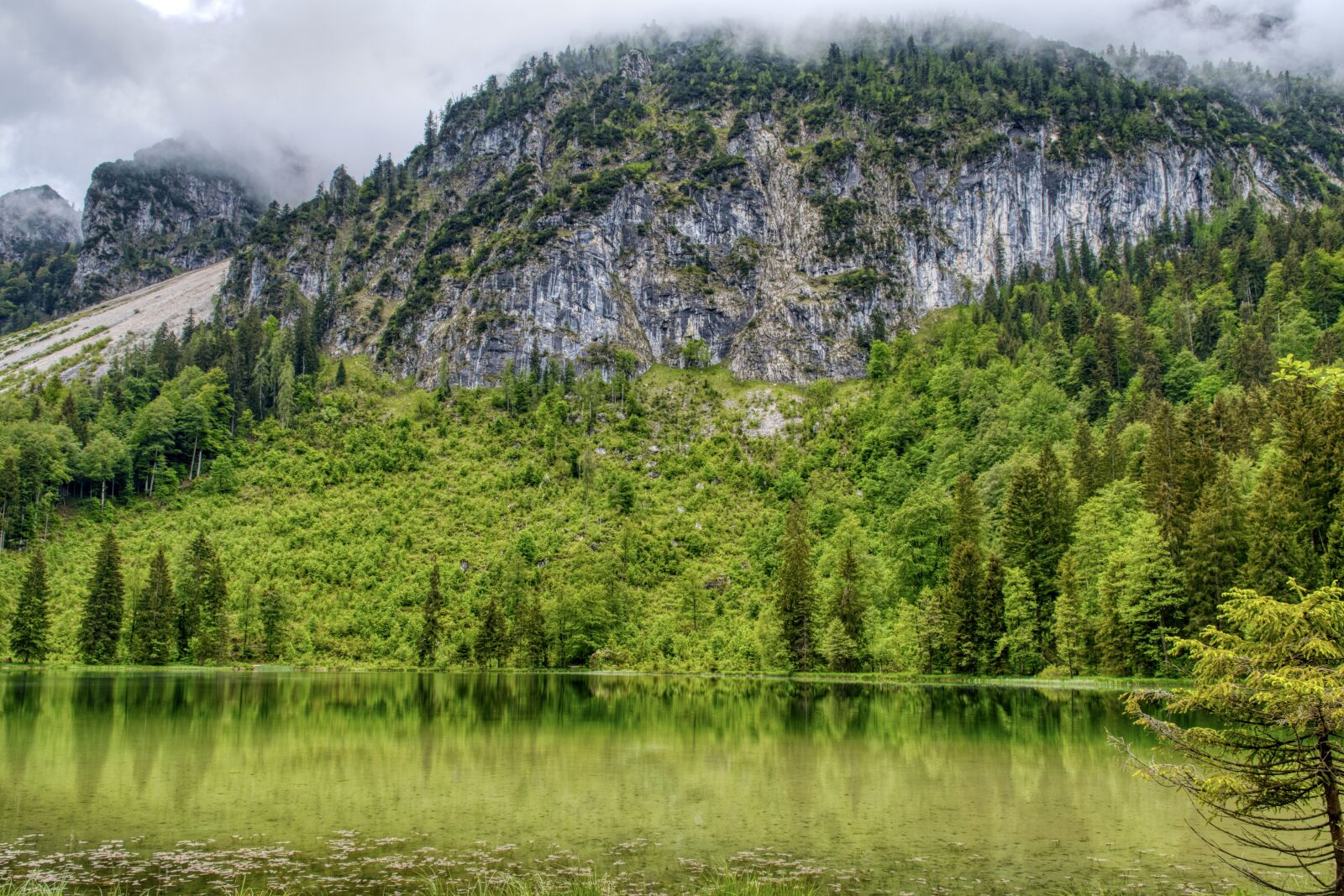 Nikon D7500 sample photo. Rock wall, lake, bergsee photography
