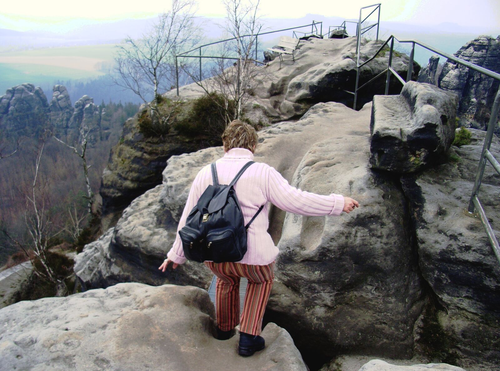 Ricoh Caplio R4 sample photo. Climb mountain, elbe sandstone photography