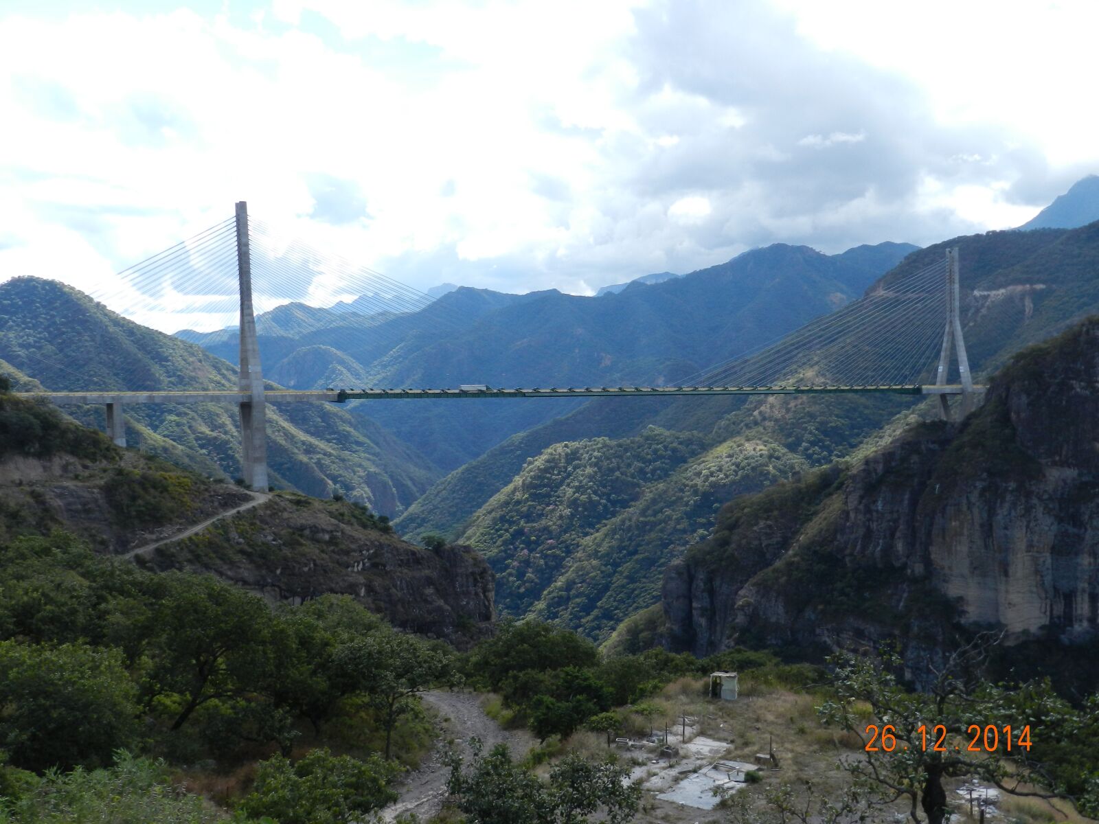 Nikon Coolpix P500 sample photo. Bridge, in the mountains photography