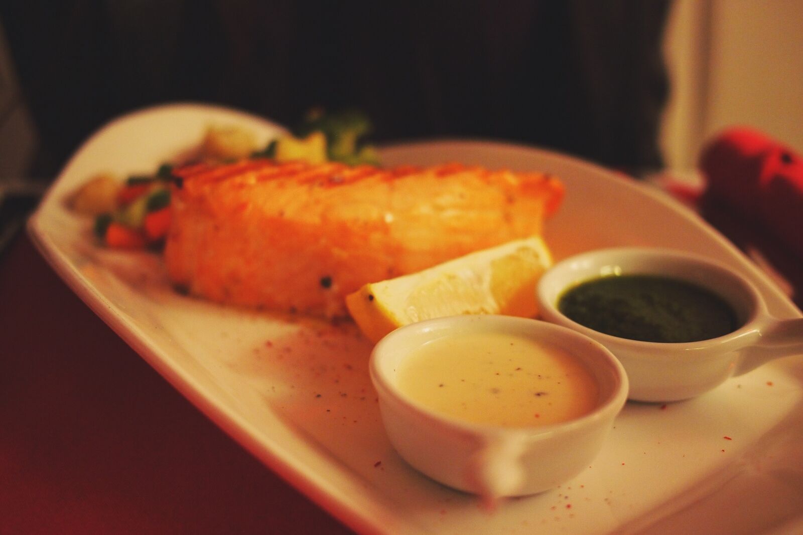 Olympus PEN E-PL1 sample photo. Salmon, fish, food photography