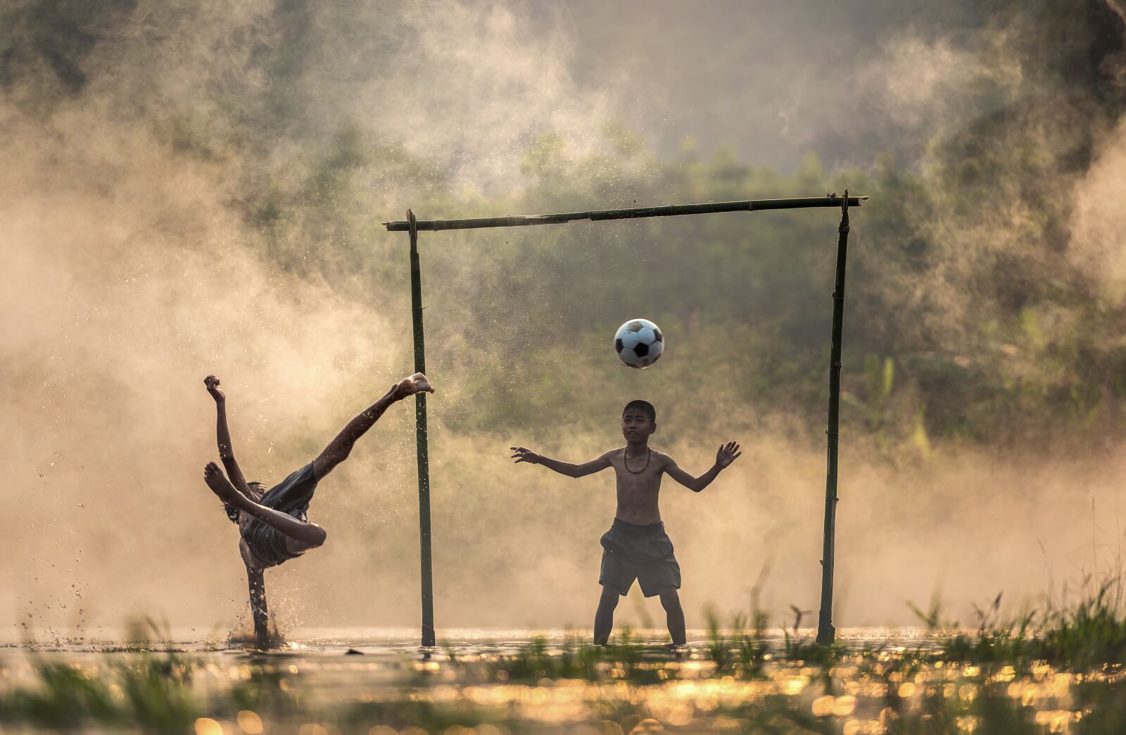 Nikon D810 sample photo. Children, splash, asia photography