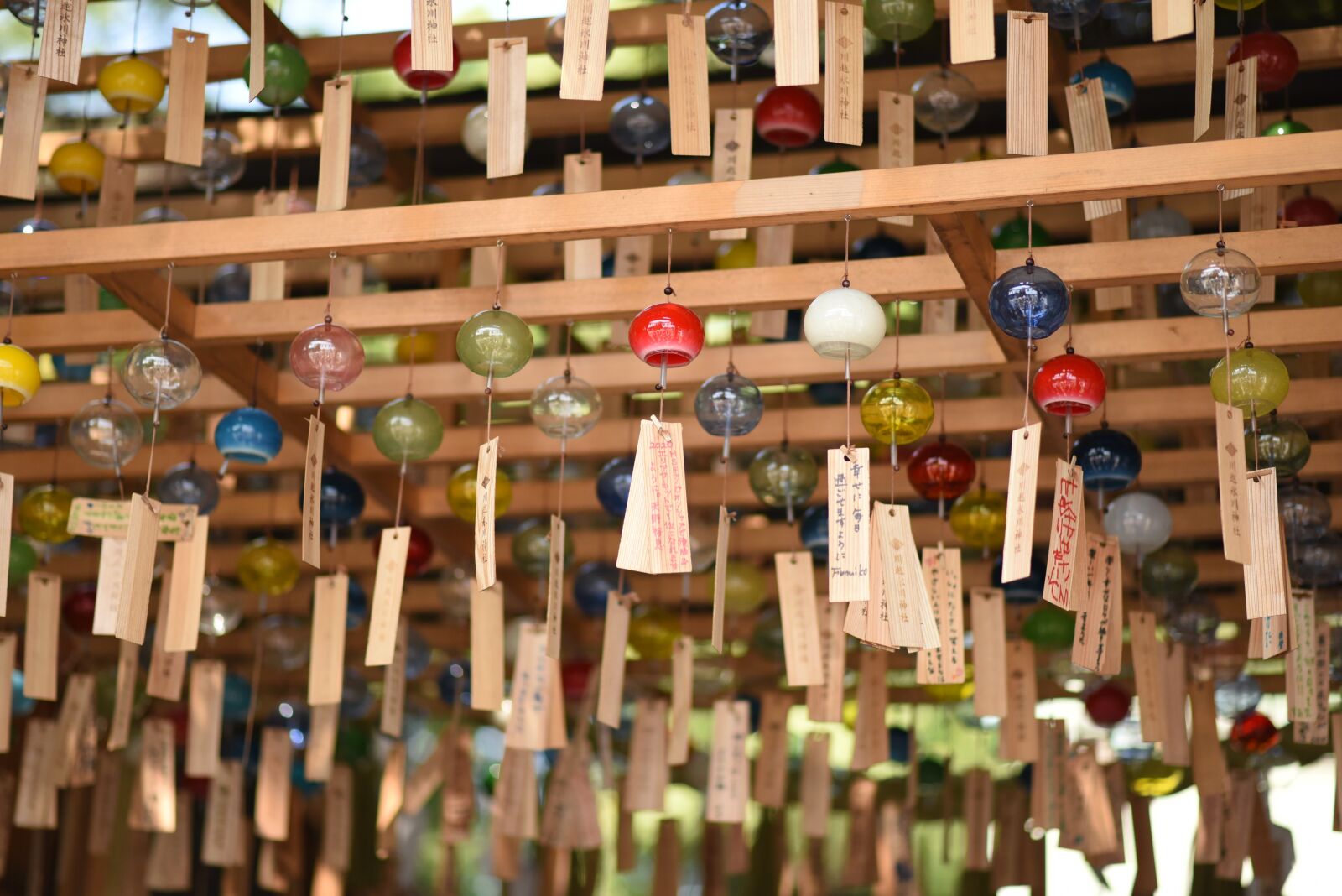 Nikon D750 sample photo. Wind chimes, hikawa shrine photography