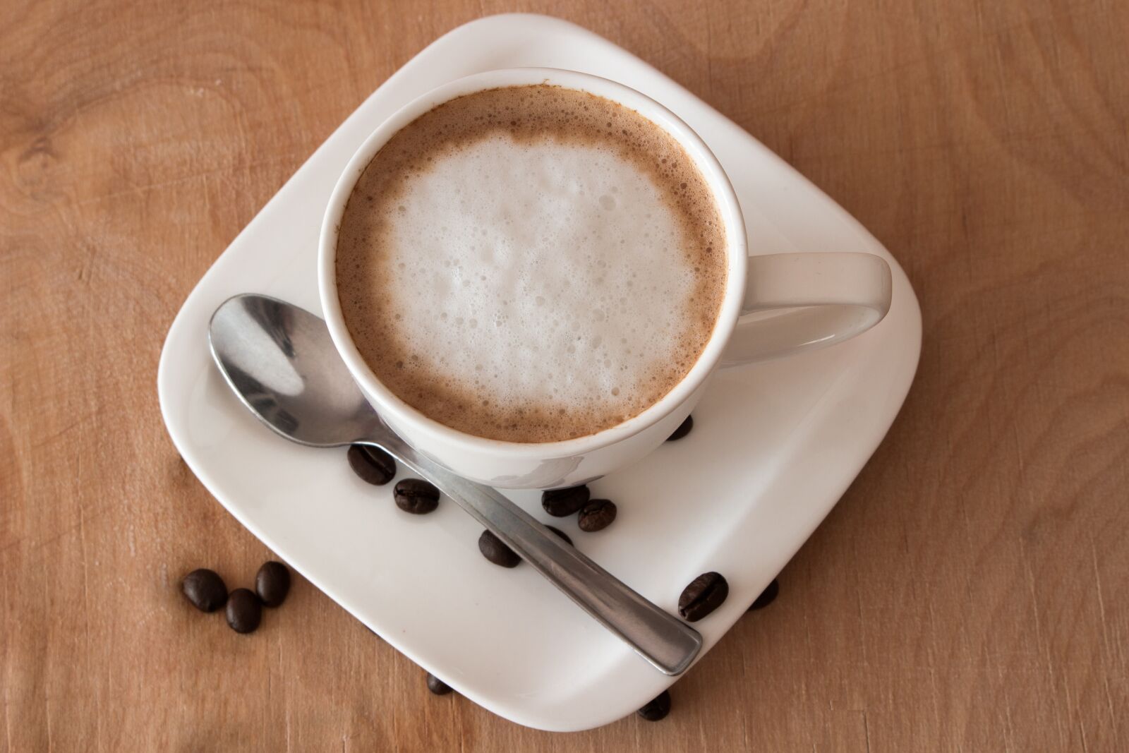 Canon EOS 100D (EOS Rebel SL1 / EOS Kiss X7) sample photo. Coffee, teacup, coffee beans photography