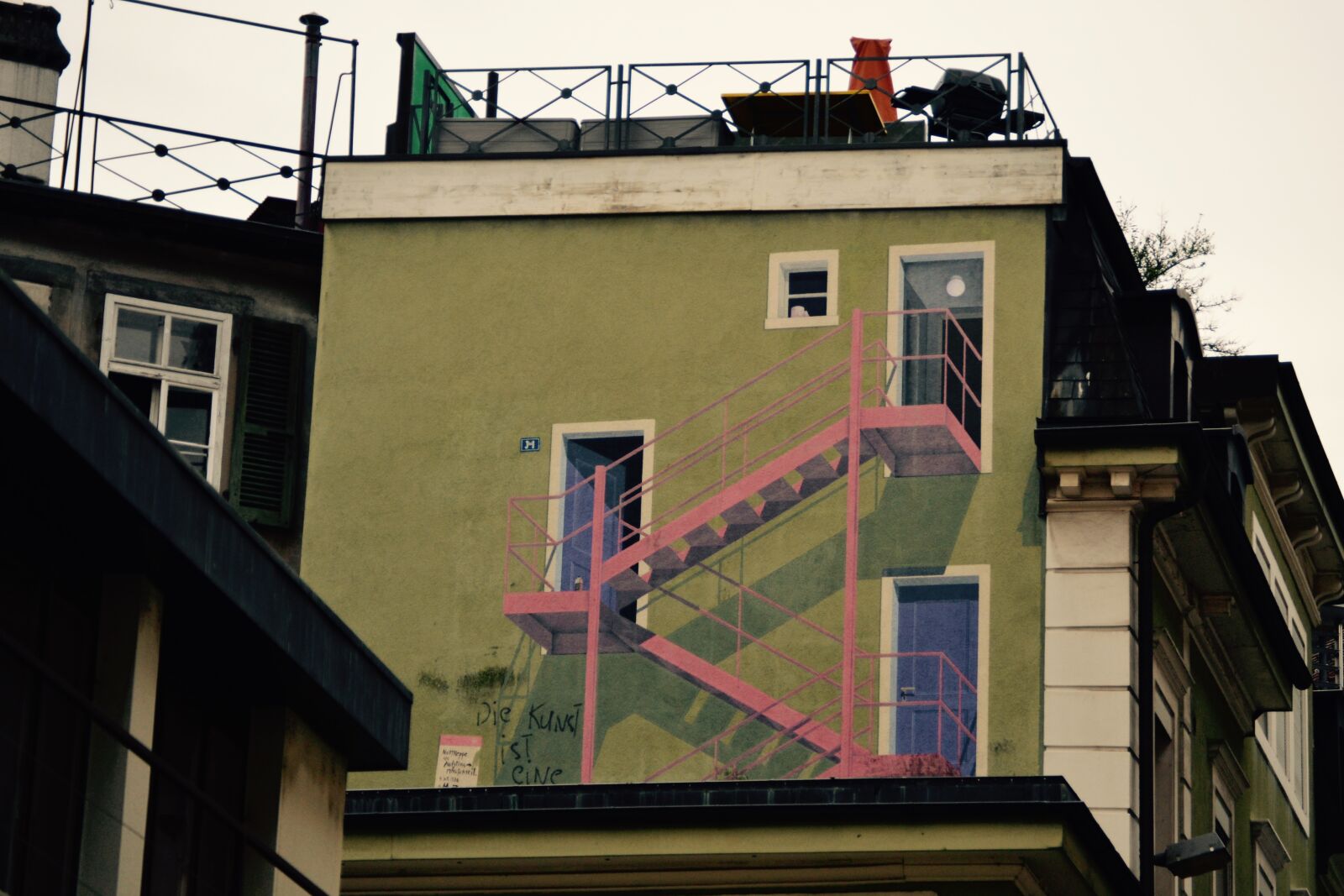 Nikon D3100 sample photo. Building, city, facade, illusion photography