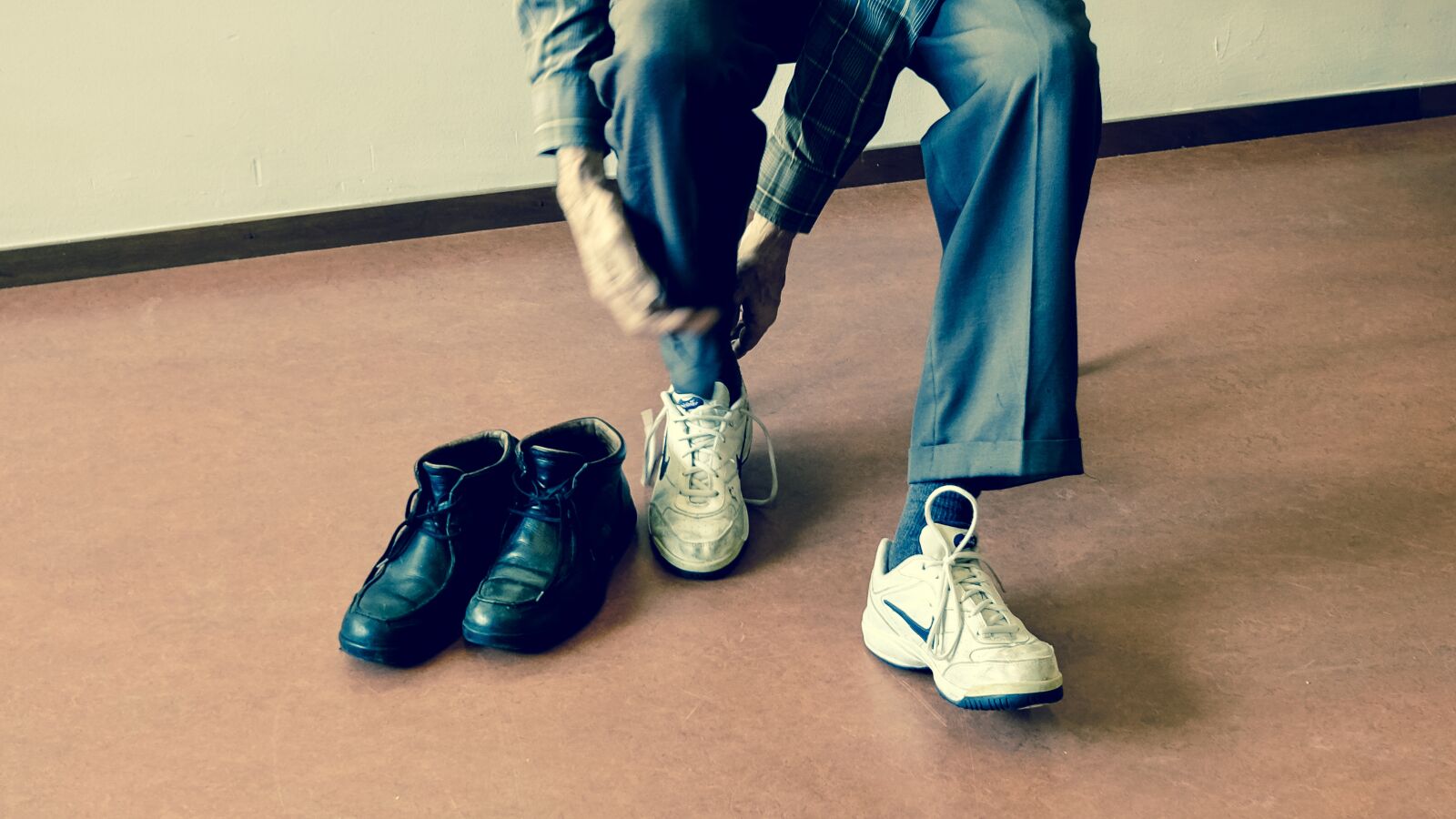 Fujifilm X70 sample photo. People, shoes, rubber photography