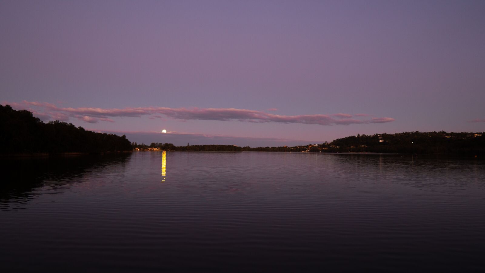 Sony a6300 sample photo. Moonrise, moon, water photography