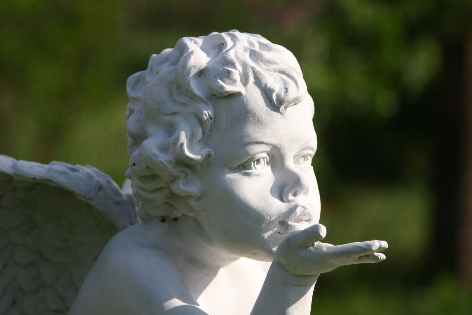 Canon EOS 20D sample photo. Angel, sculpture, the figurine photography