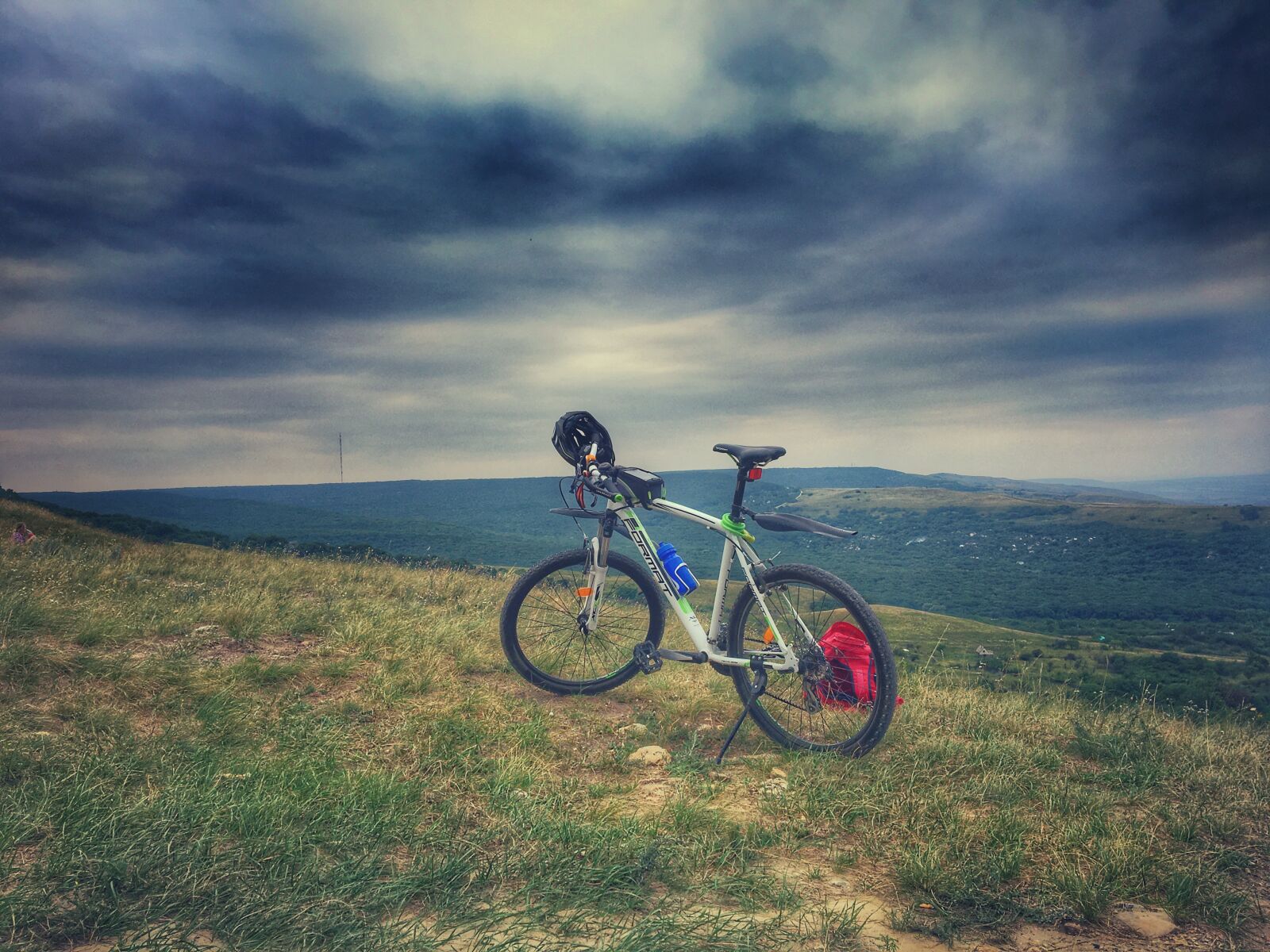 Apple iPhone 6s sample photo. Bike, sky, clouds photography