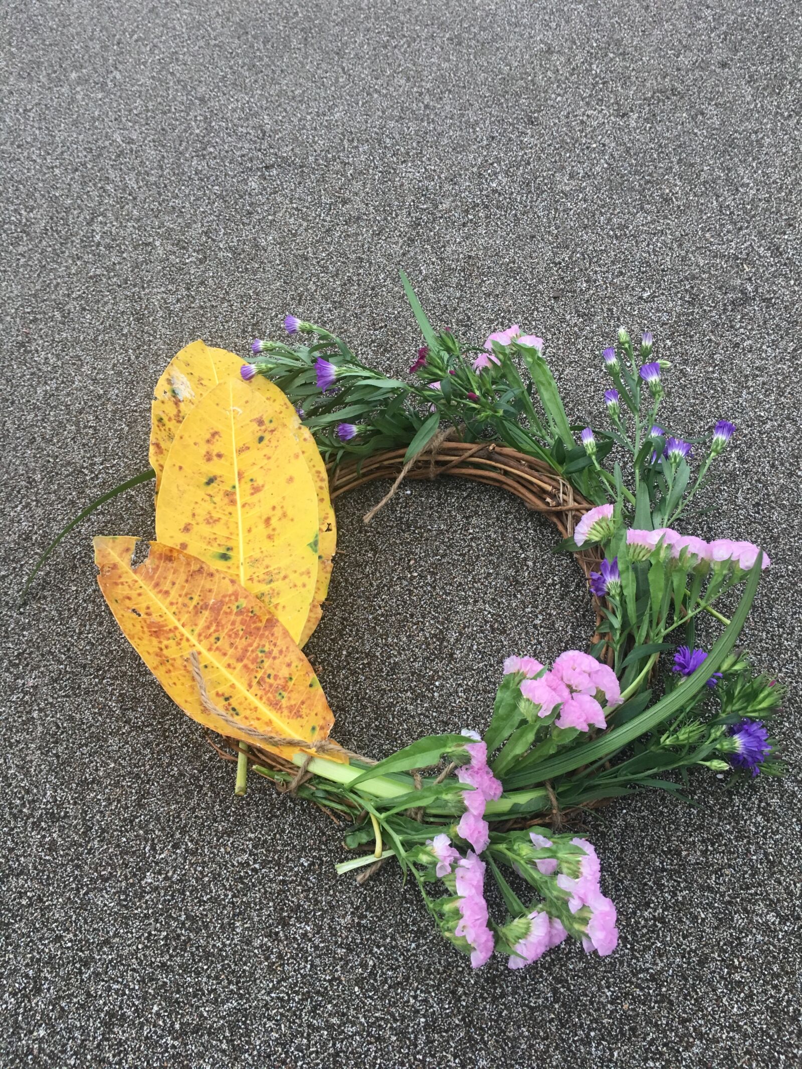 Apple iPhone 6s sample photo. Wreath, beach, sand photography