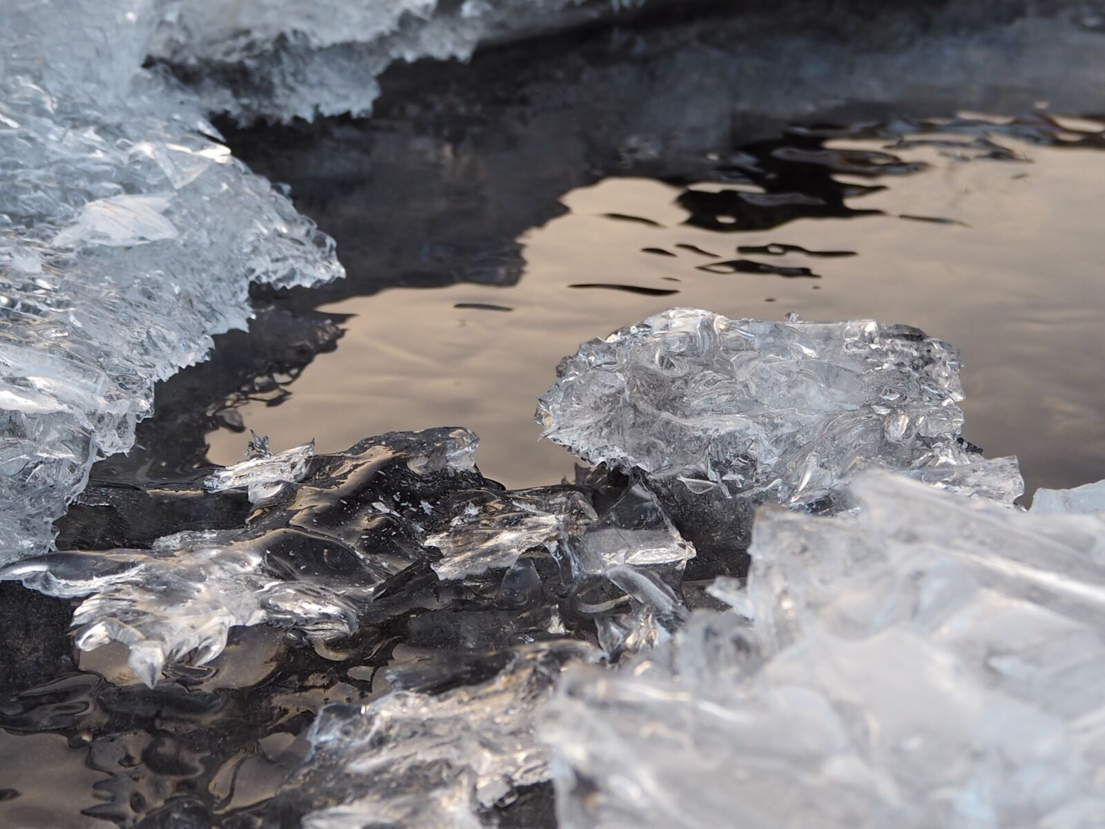 Olympus OM-D E-M10 II sample photo. Ice, water, crystals photography