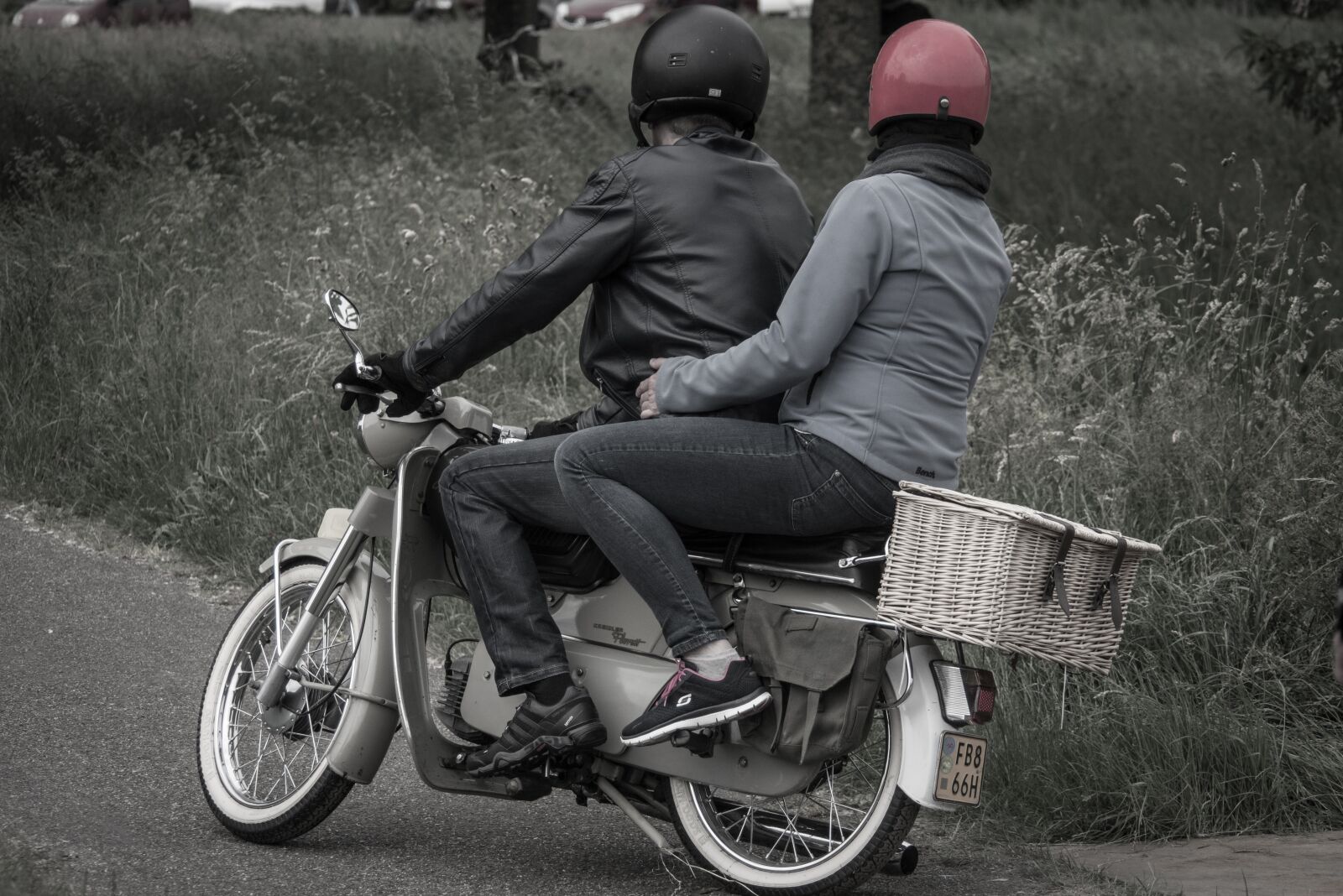 Nikon D600 sample photo. Scooter, moped, helmet photography