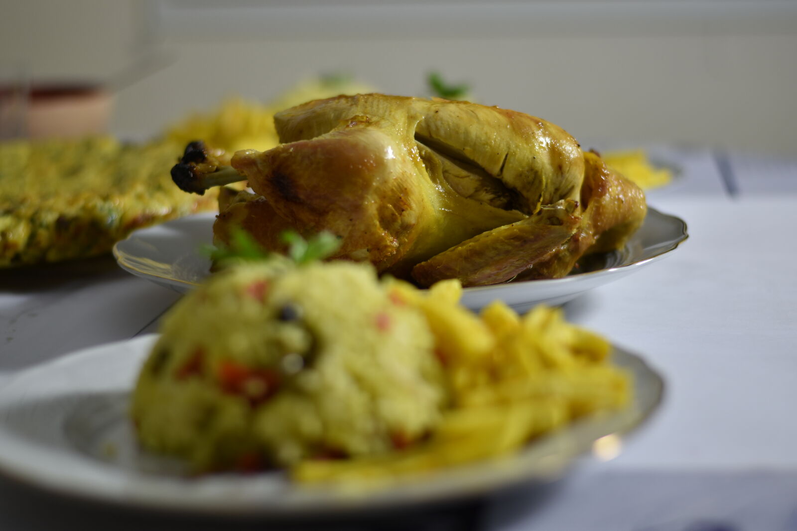 Nikon D5500 + Nikon AF-S Nikkor 50mm F1.8G sample photo. Chicken, food, home, home photography