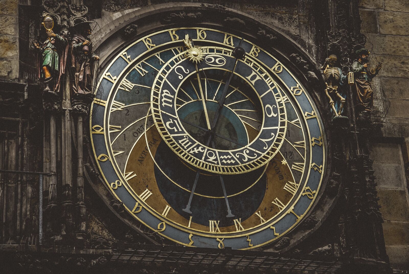 Nikon D3000 sample photo. Prague, clock, architecture photography