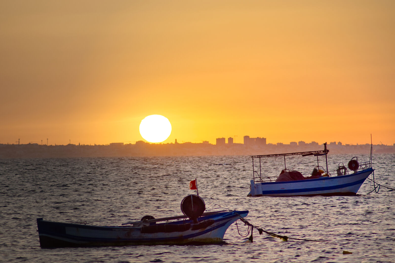 Nikon D5500 sample photo. Boats, deep, sea, golden photography