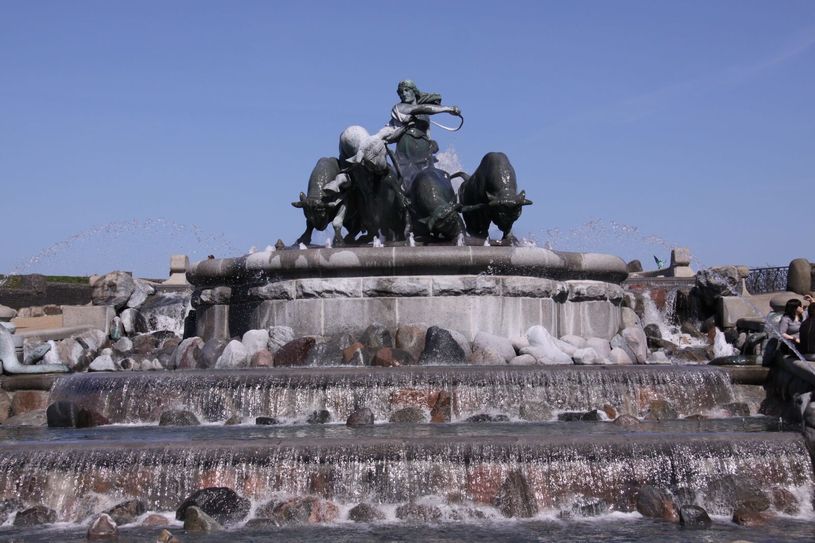 Canon EOS 50D sample photo. Gefion, fountain, stone photography
