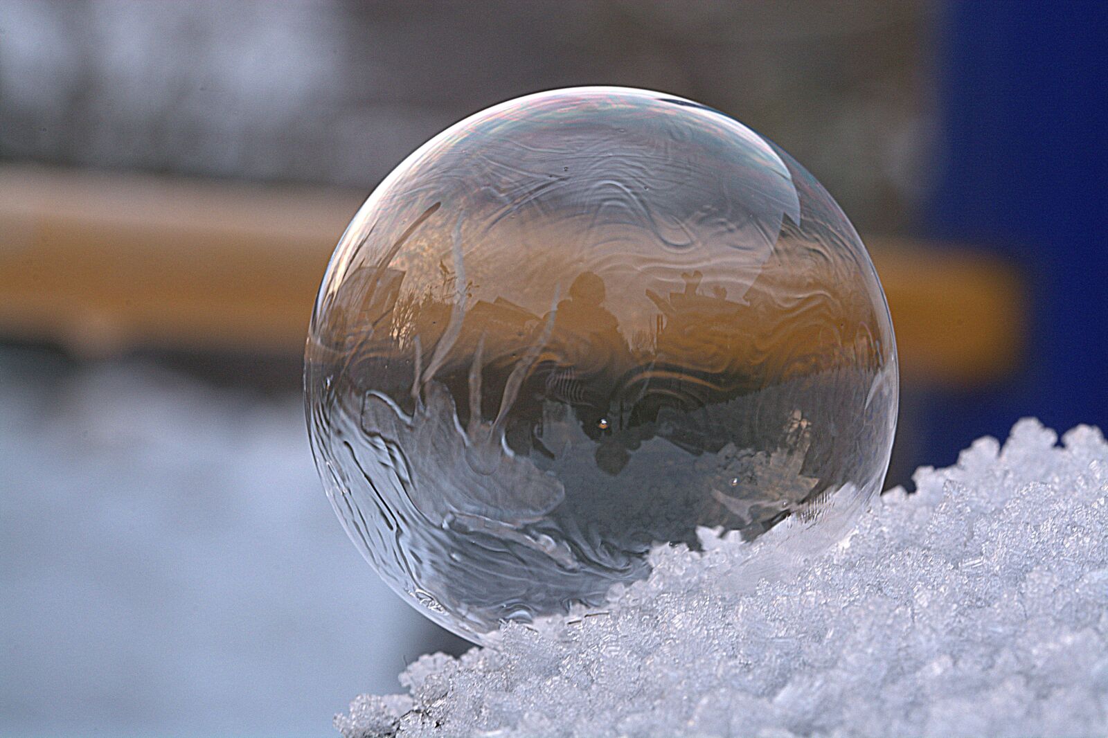 Nikon D5200 sample photo. Soap bubble, freeze, frozen photography