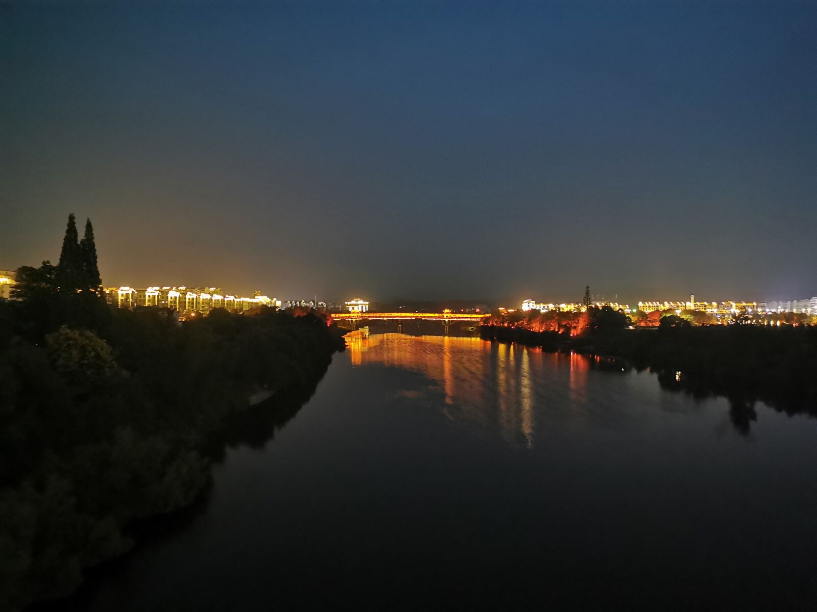 HUAWEI P30 sample photo. Night, late, river photography