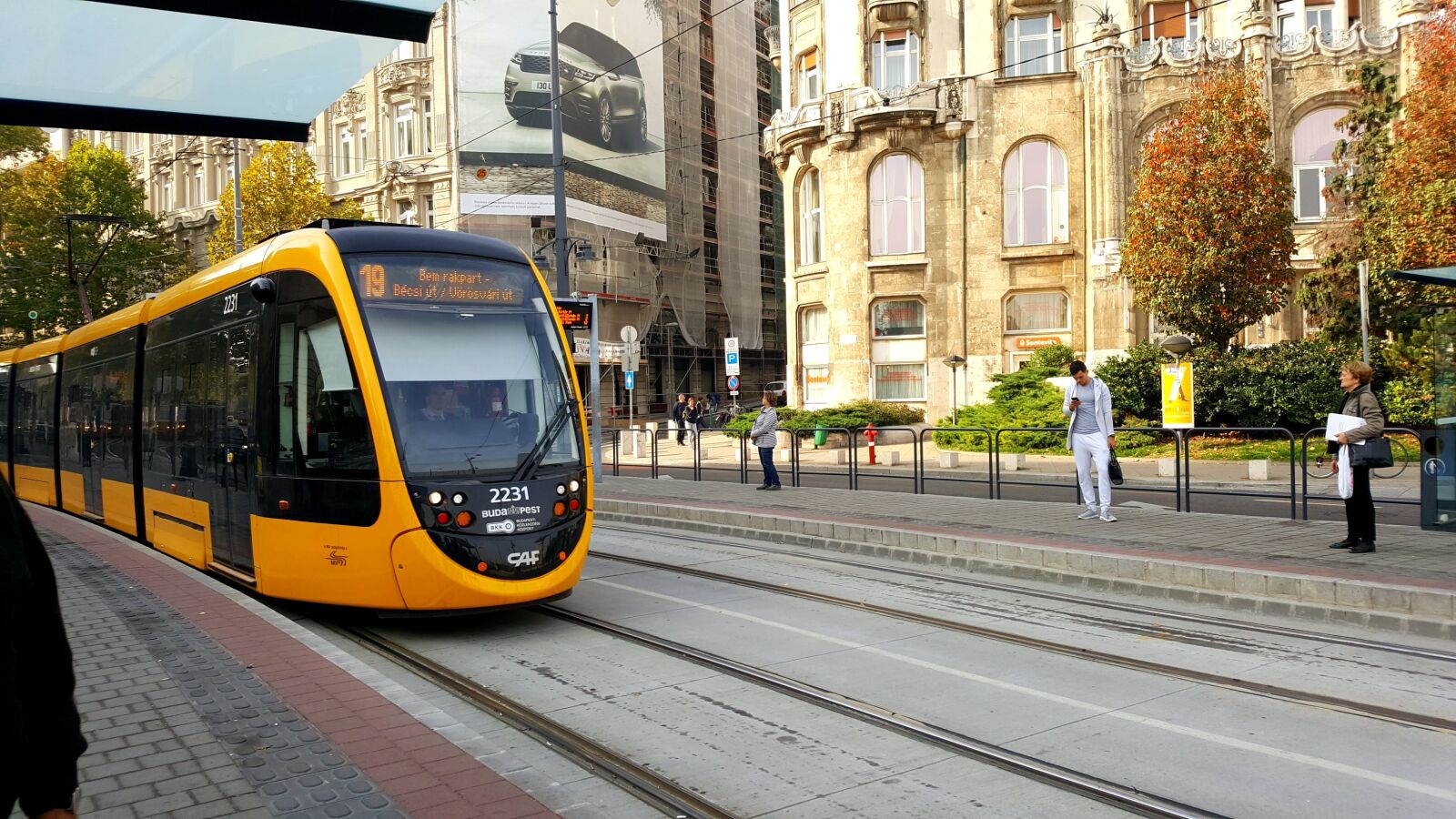 Samsung Galaxy S6 sample photo. Road, city, tram industrial photography