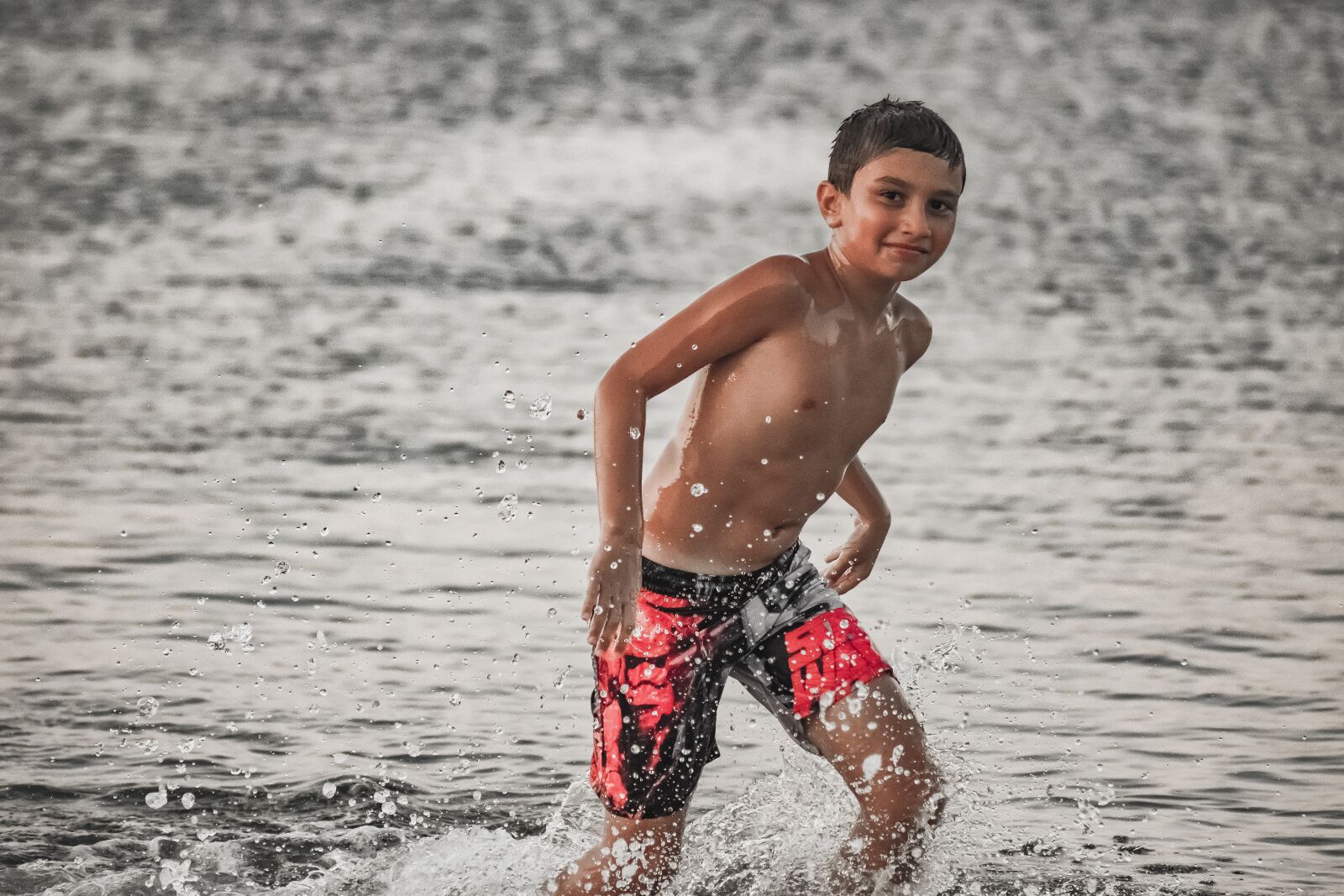 Nikon D3300 sample photo. Boy, sea, summer photography