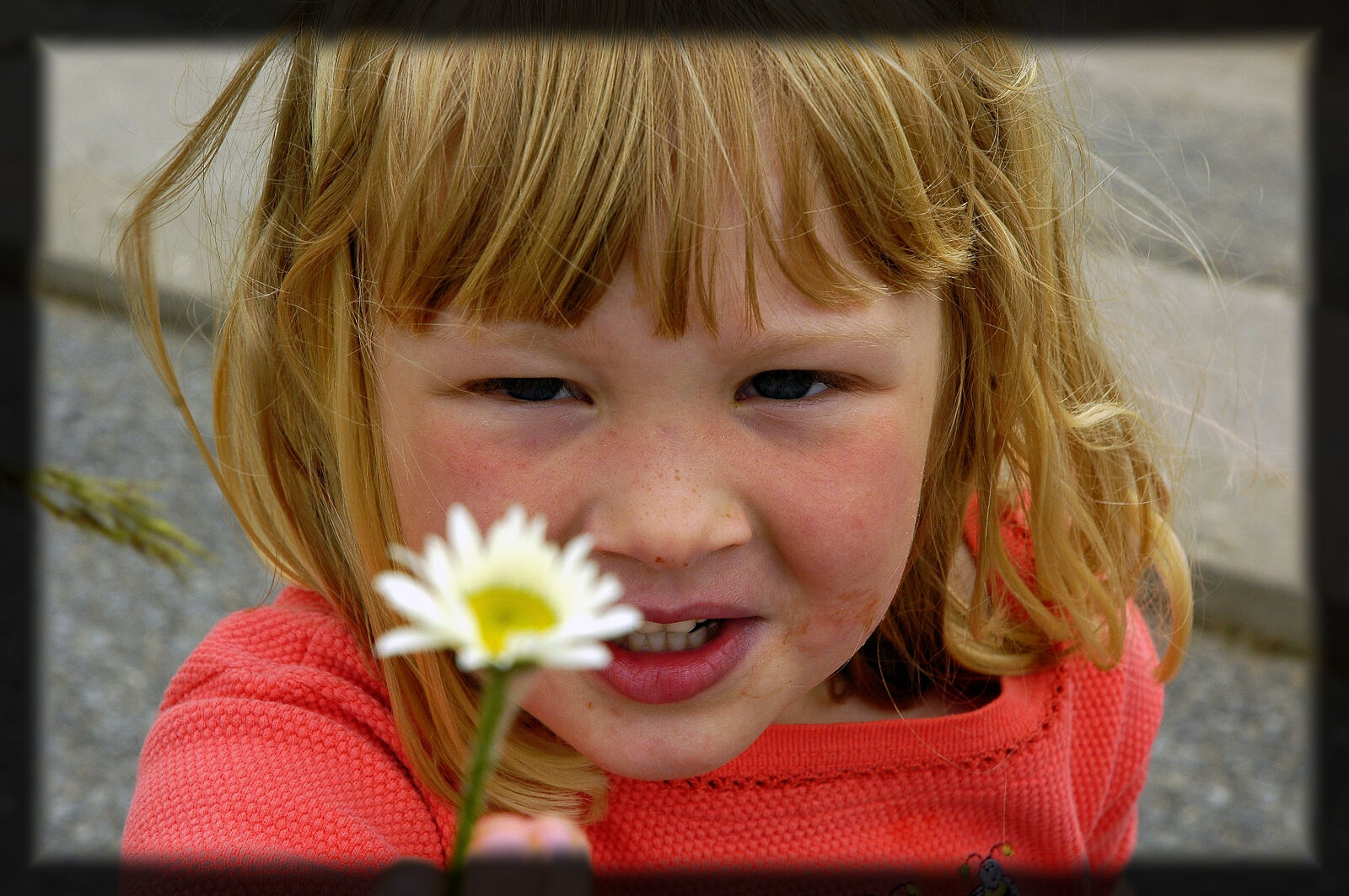 Nikon AF-S DX Nikkor 18-70mm F3.5-4.5G ED-IF sample photo. Girl, with, flower photography