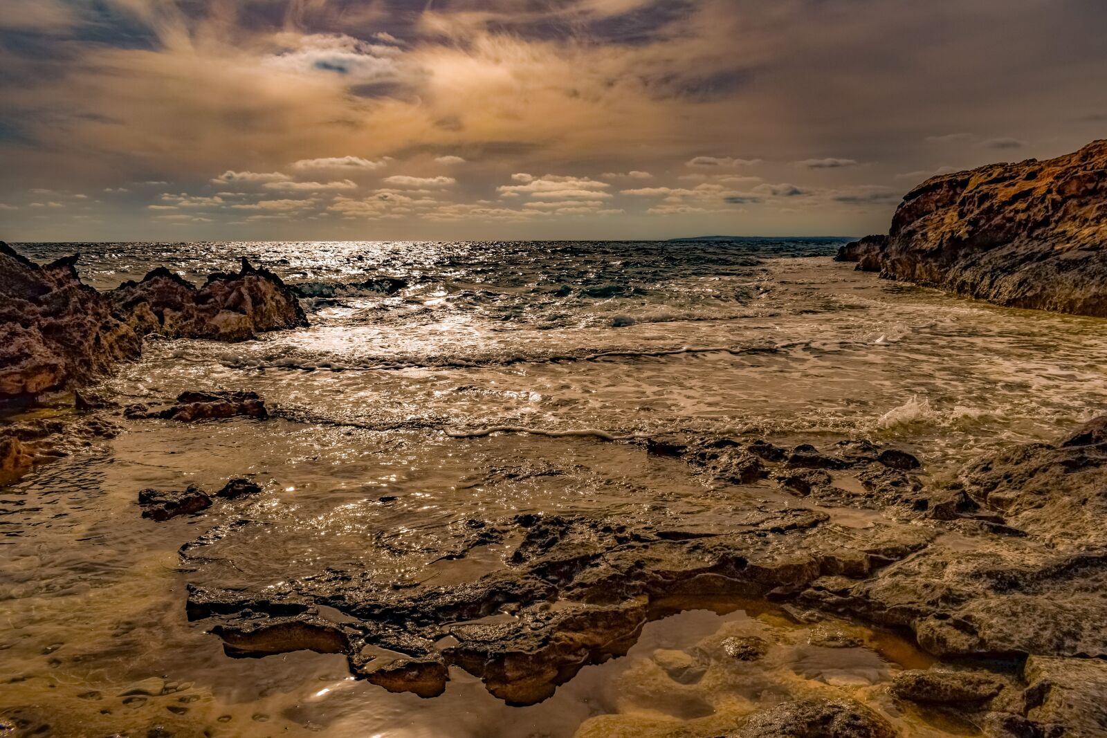 Nikon D3300 sample photo. Sunset, cliff, coast photography