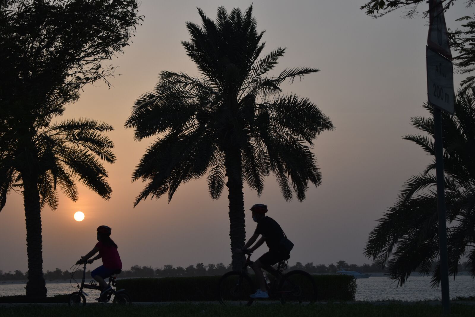 Nikon D3500 sample photo. Cycling, sunset, bicycle photography