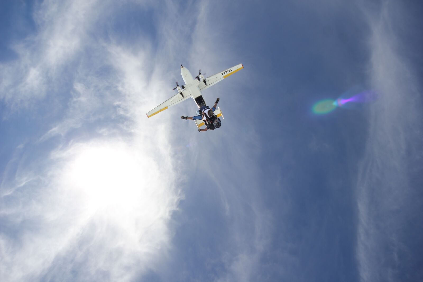 Canon EOS 550D (EOS Rebel T2i / EOS Kiss X4) sample photo. Sky, tandem, jump photography