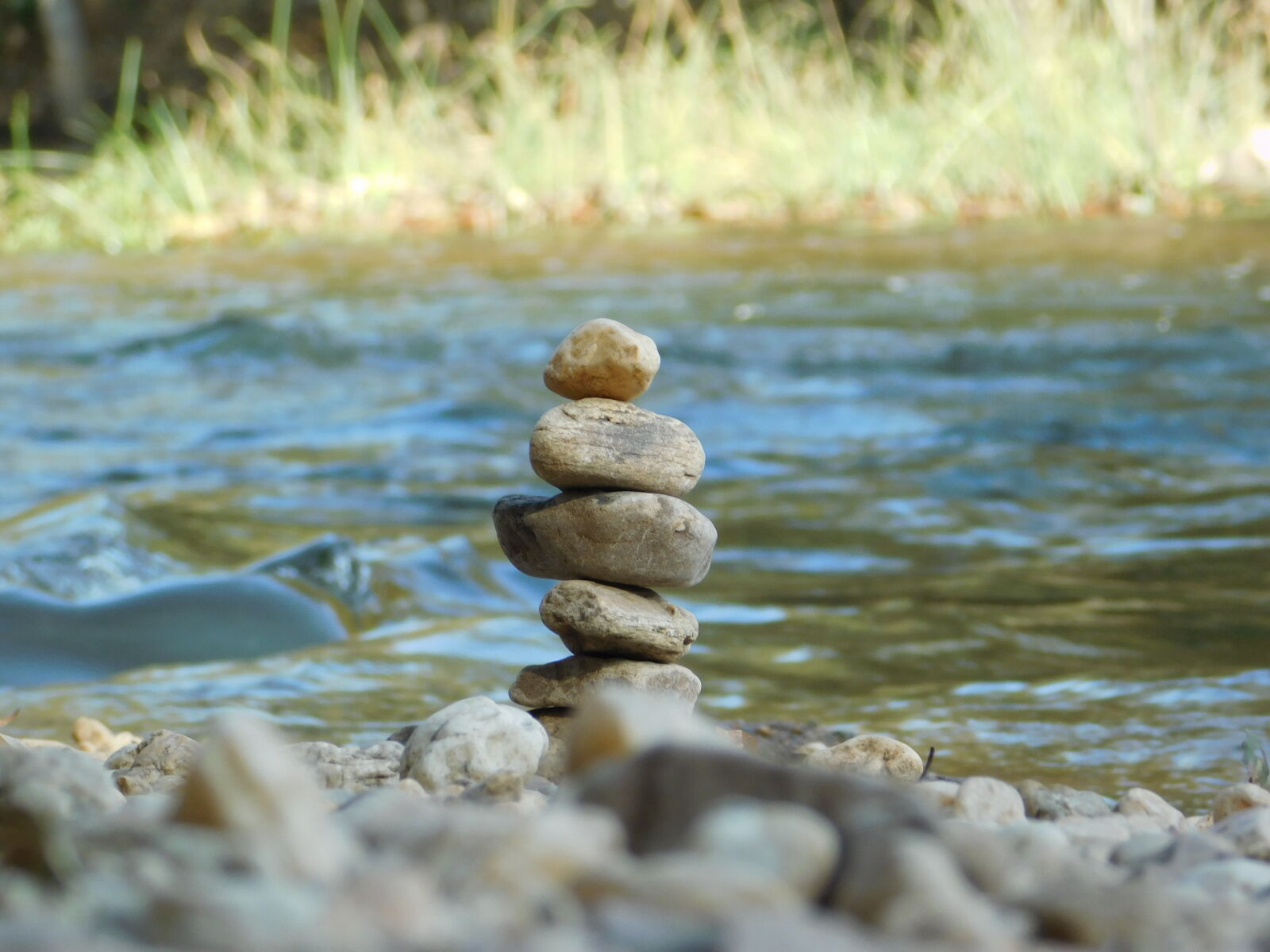 Nikon Coolpix L840 sample photo. River, stack, stone photography