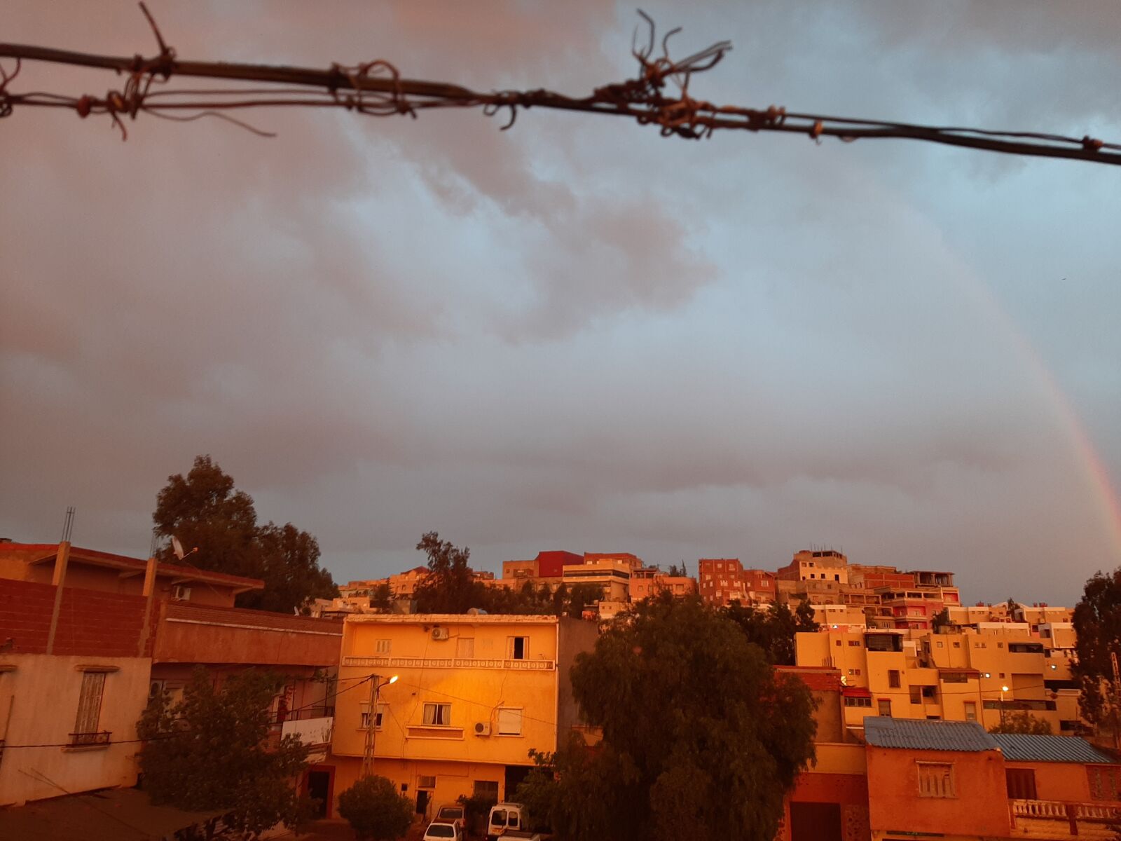 Samsung Galaxy A50 sample photo. Rain, arc, sky photography