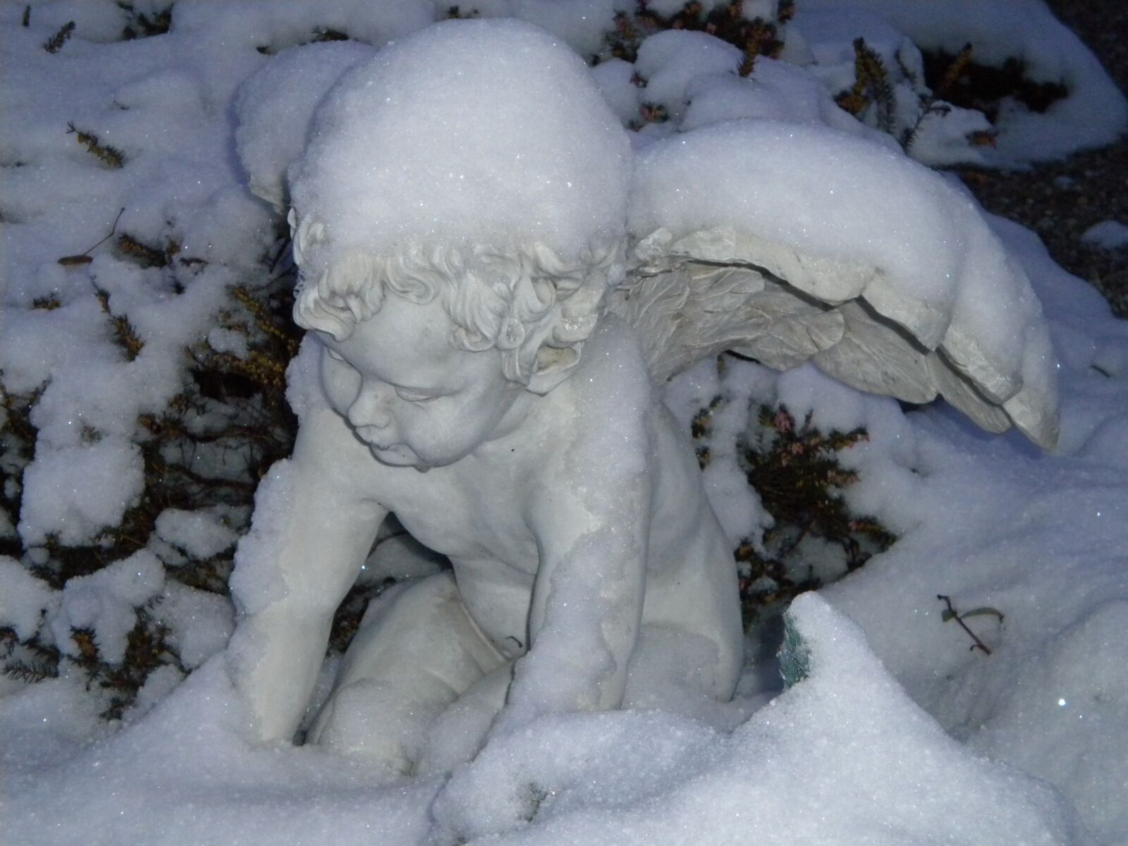 Nikon COOLPIX S225 sample photo. Winter, angel, snow photography