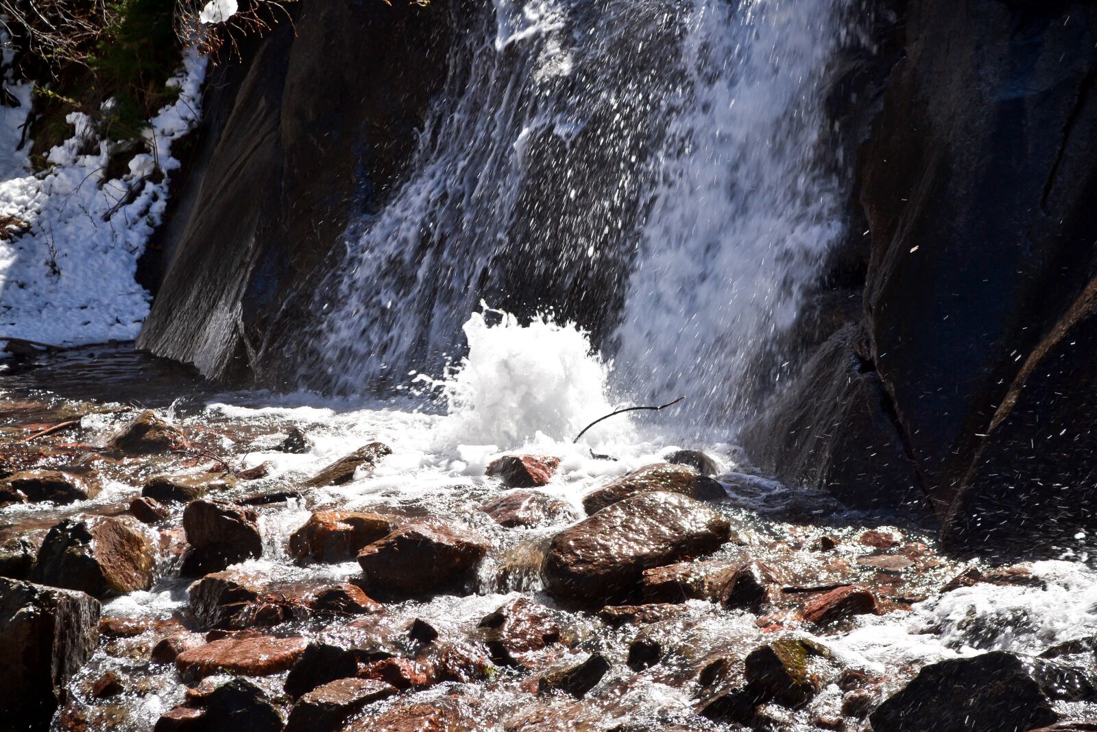 Nikon D3100 sample photo. Waterfall, colorado, water photography