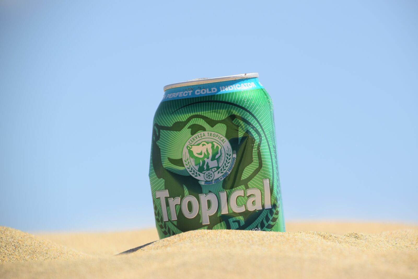 Nikon D3300 sample photo. Beer, beer can, sand photography