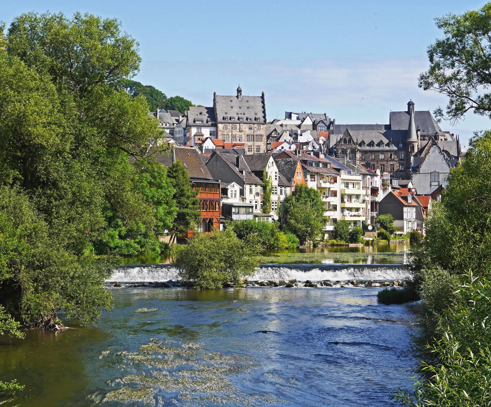 Panasonic Lumix DMC-GH3 sample photo. Marburg, lahn, weir photography