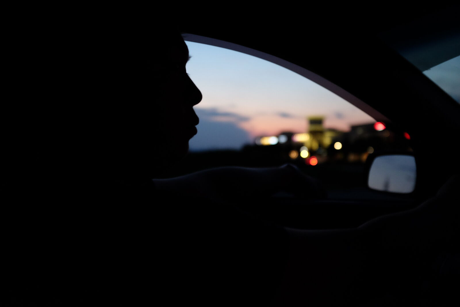Fujifilm X100T sample photo. Car, driving, evening, road photography
