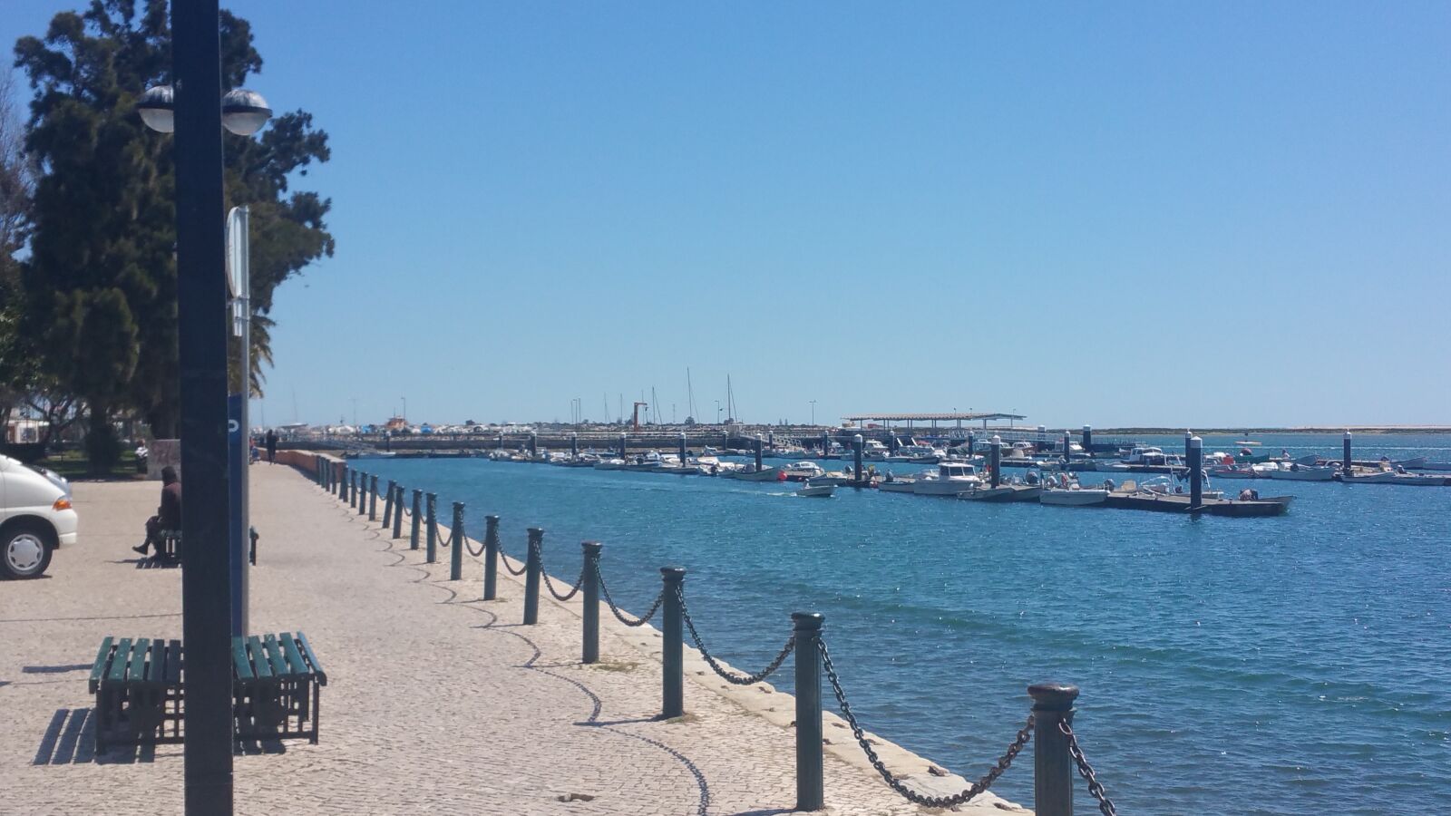 Samsung Galaxy Note4 sample photo. Olhao, promenade, portugal photography