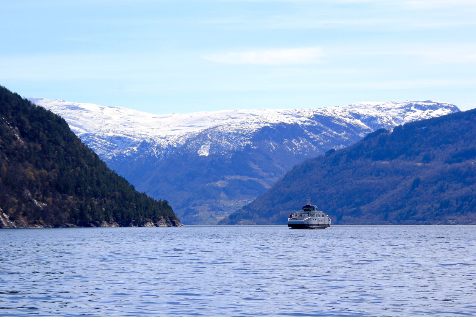 Canon EOS 60D sample photo. Ferry, fjord, water photography