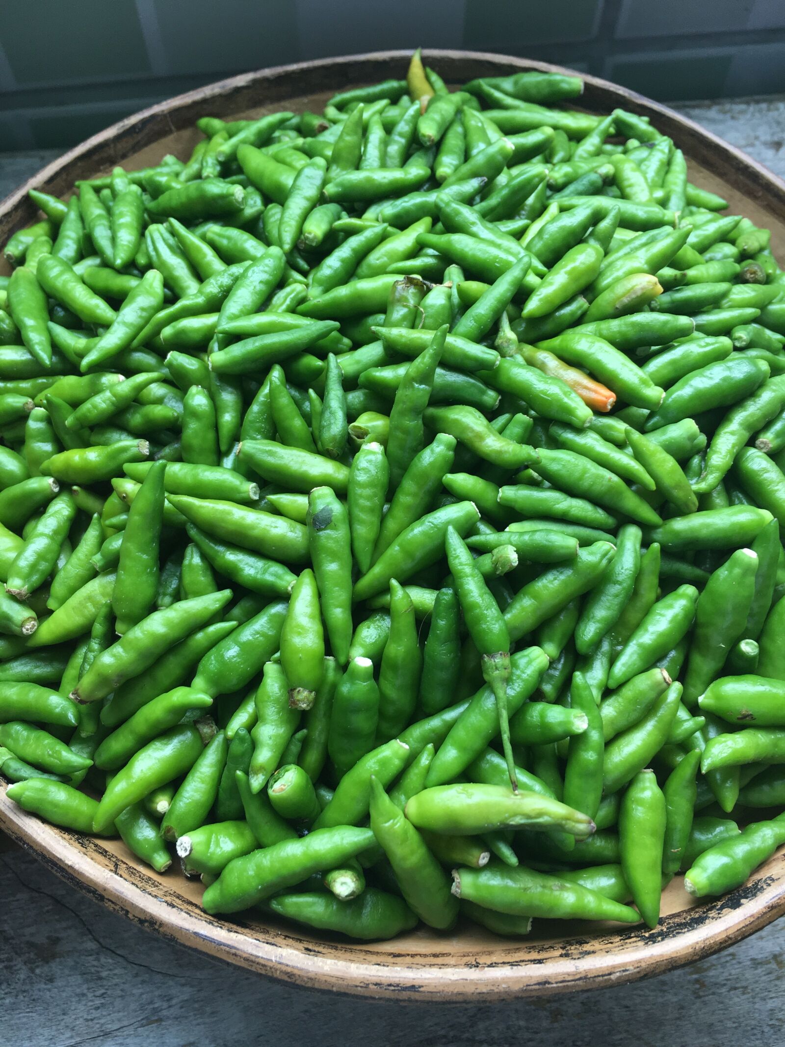 Apple iPhone 6s sample photo. Peppers, green, aroma photography